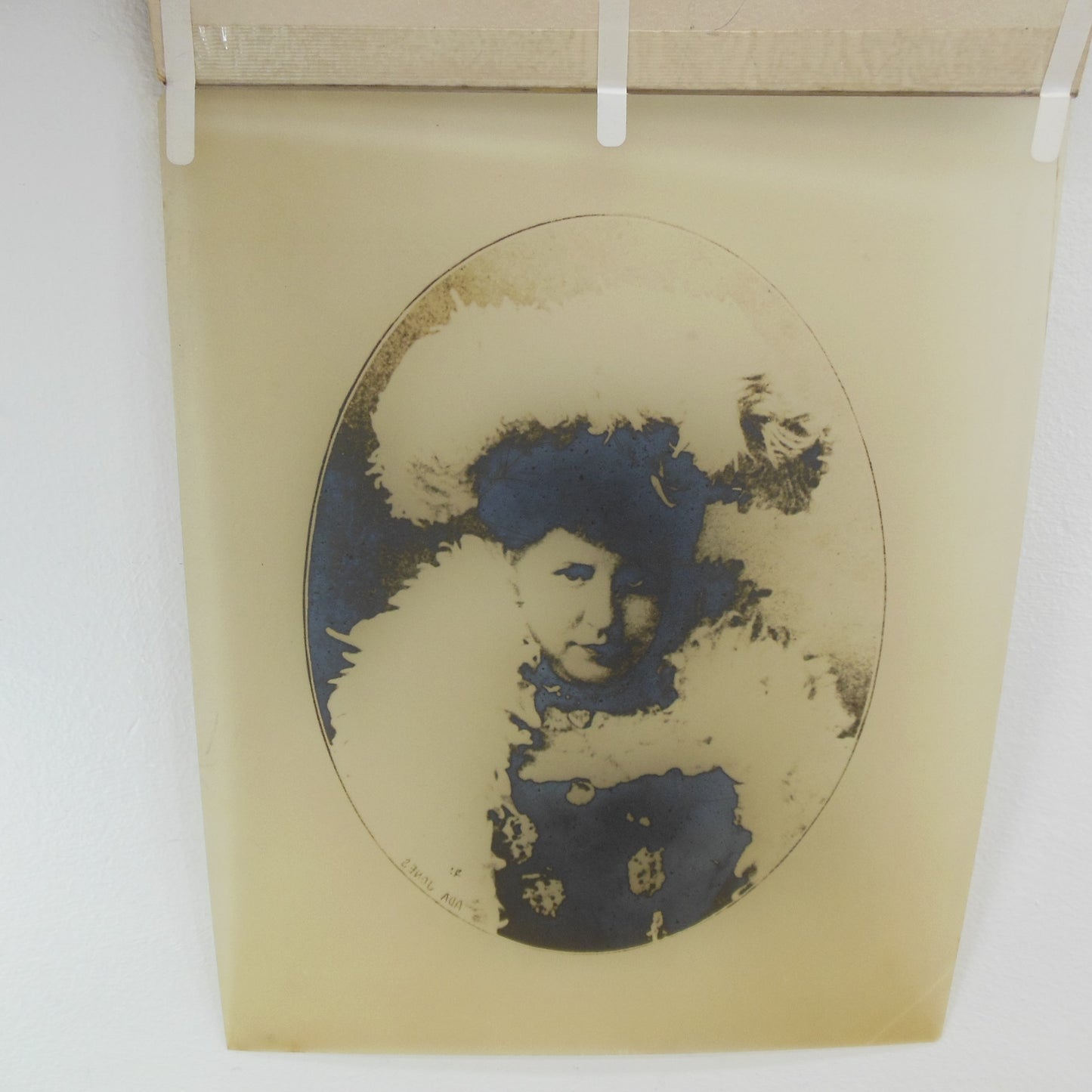 Ada Jones Singer Portrait Photograph Acetate Negative Vintage