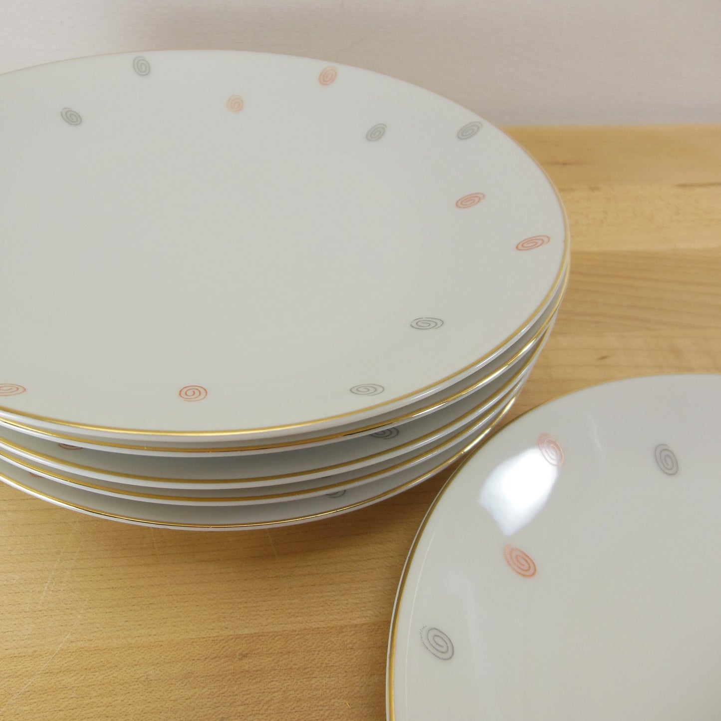 Arzberg Germany Porcelain China ARZ144 Bread Butter Dessert Plates 6 Set 6-7/8"