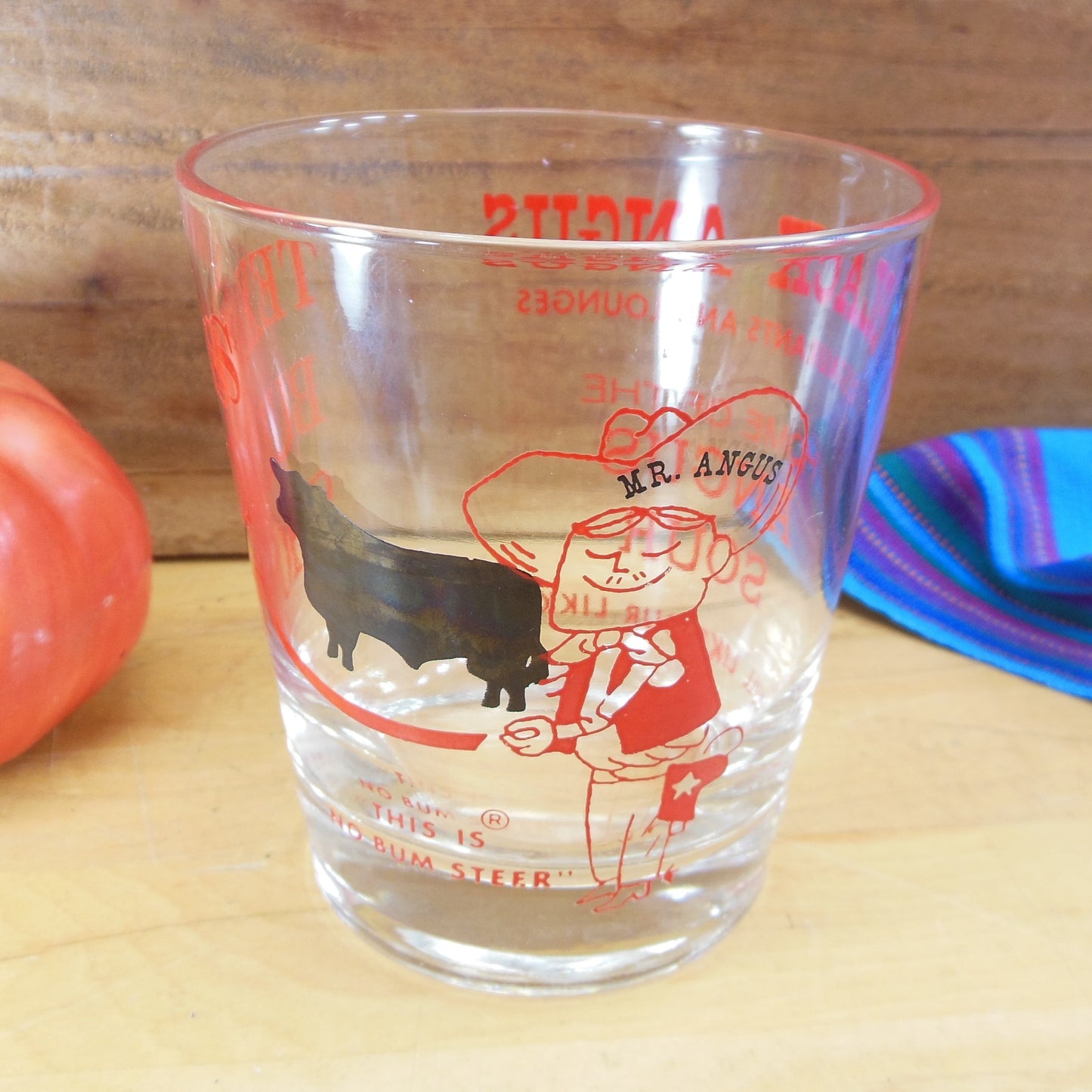 Black Angus Restaurant Texas Bull Shot Glass