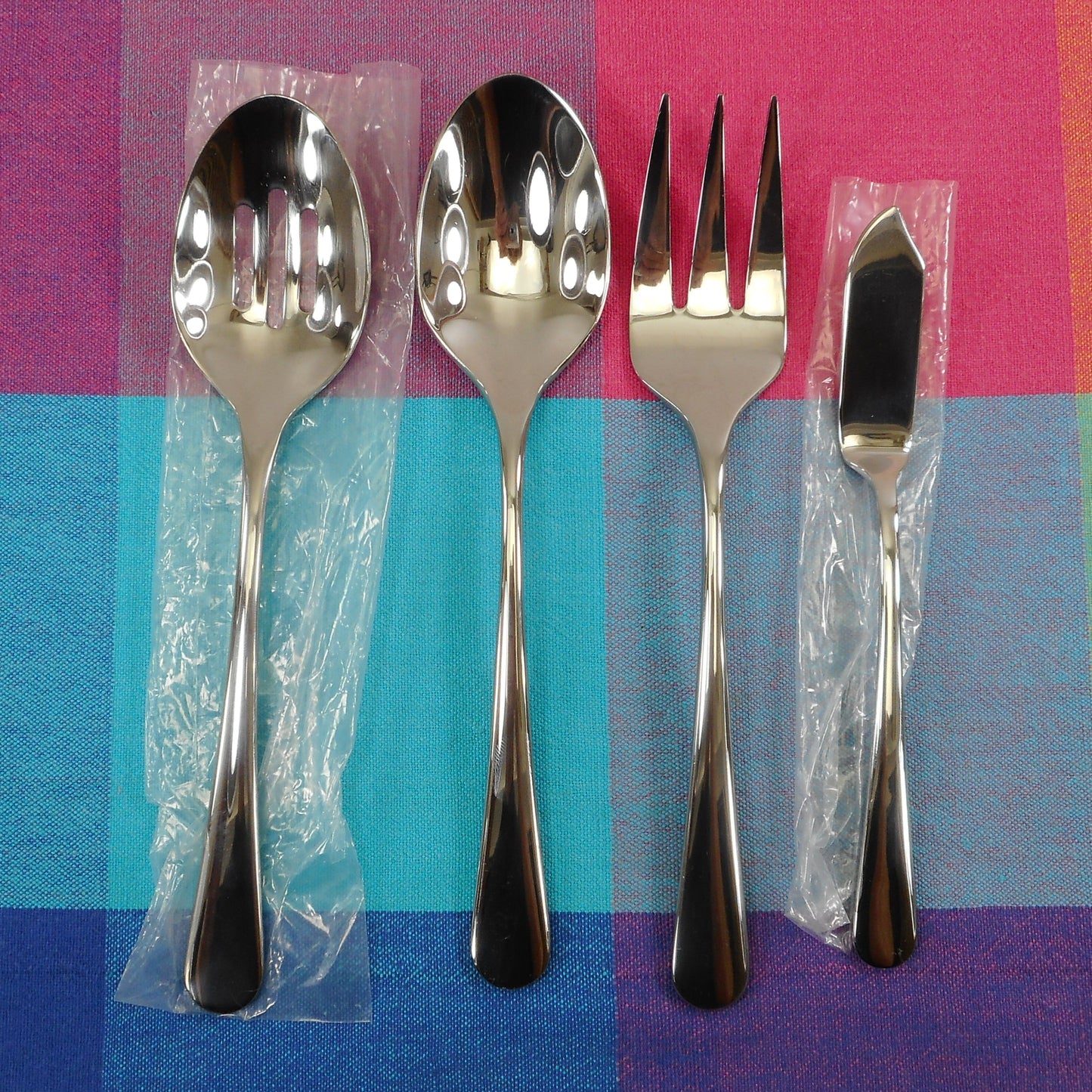 Artisanal Kitchen Supply Ghent Stainless Flatware - 4 Piece Serving Set NIP