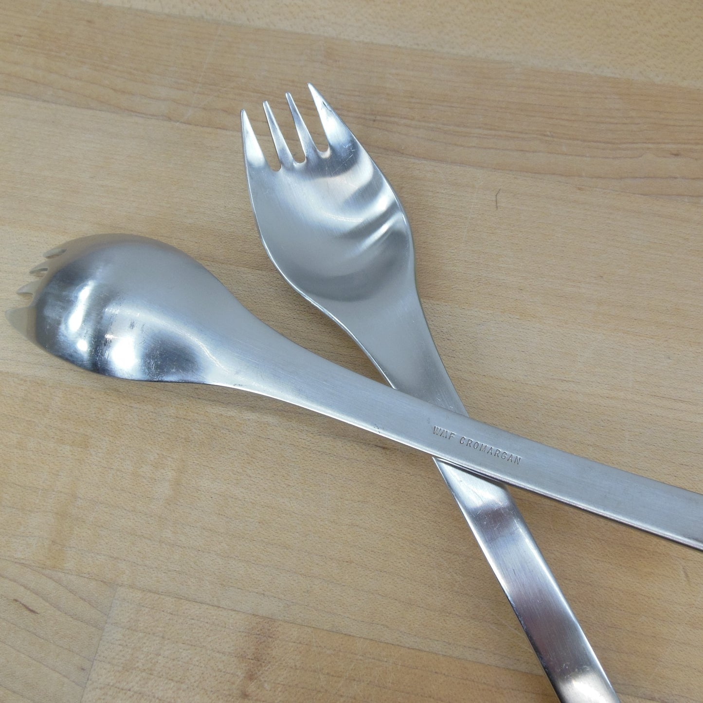 WMF Atlantic Cromargan Stainless Dinner Fork Pair Used