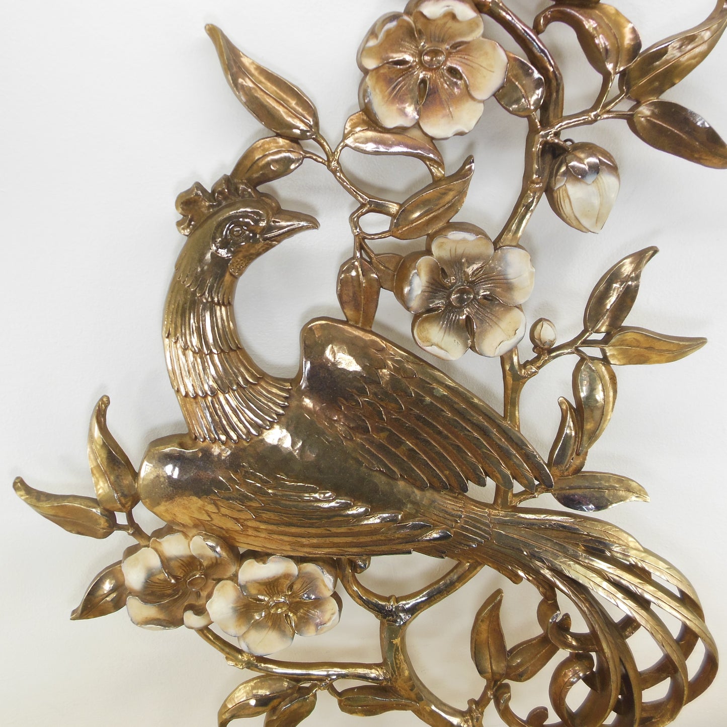Syroco 1964 Wall Art Bird of Paradise Pheasant Crab Apple 4972 MCM