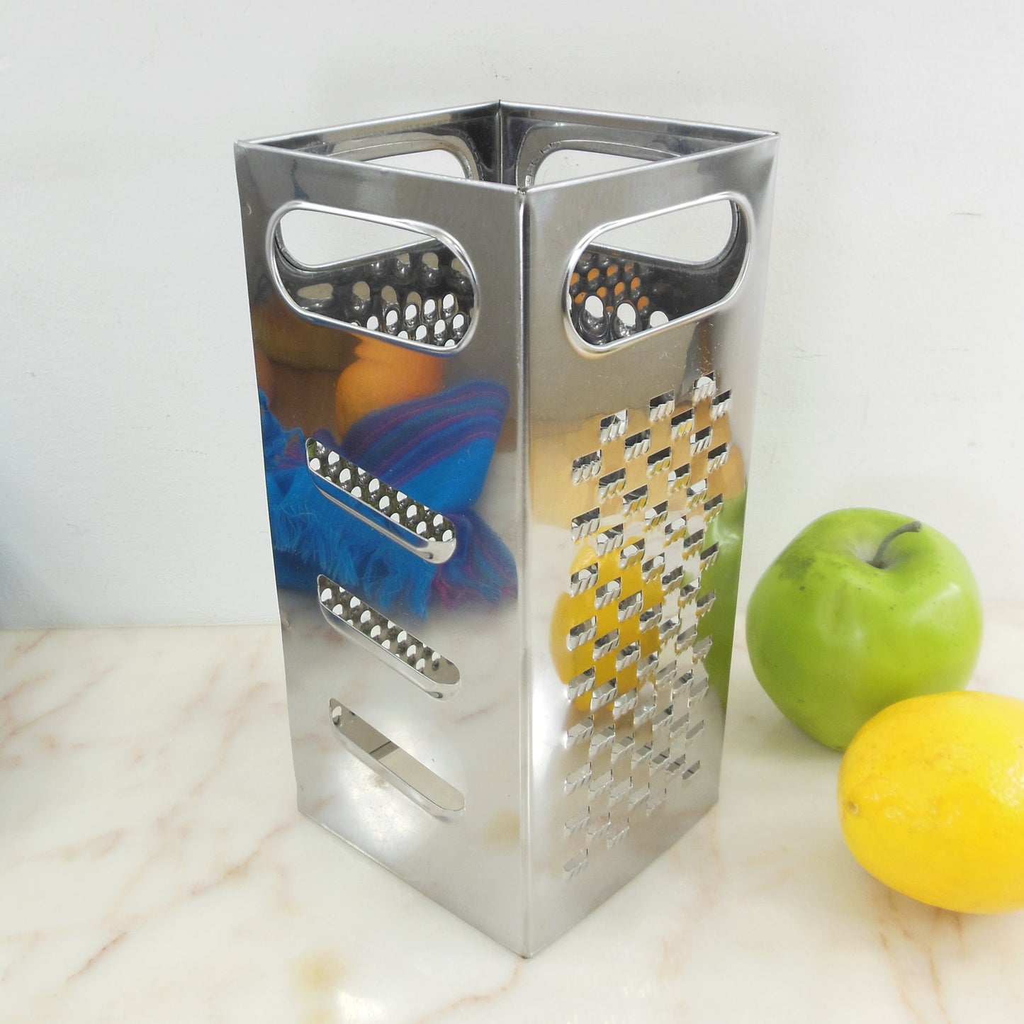Unbranded Stainless Steel 4 Sided Box Grater Shredder Used