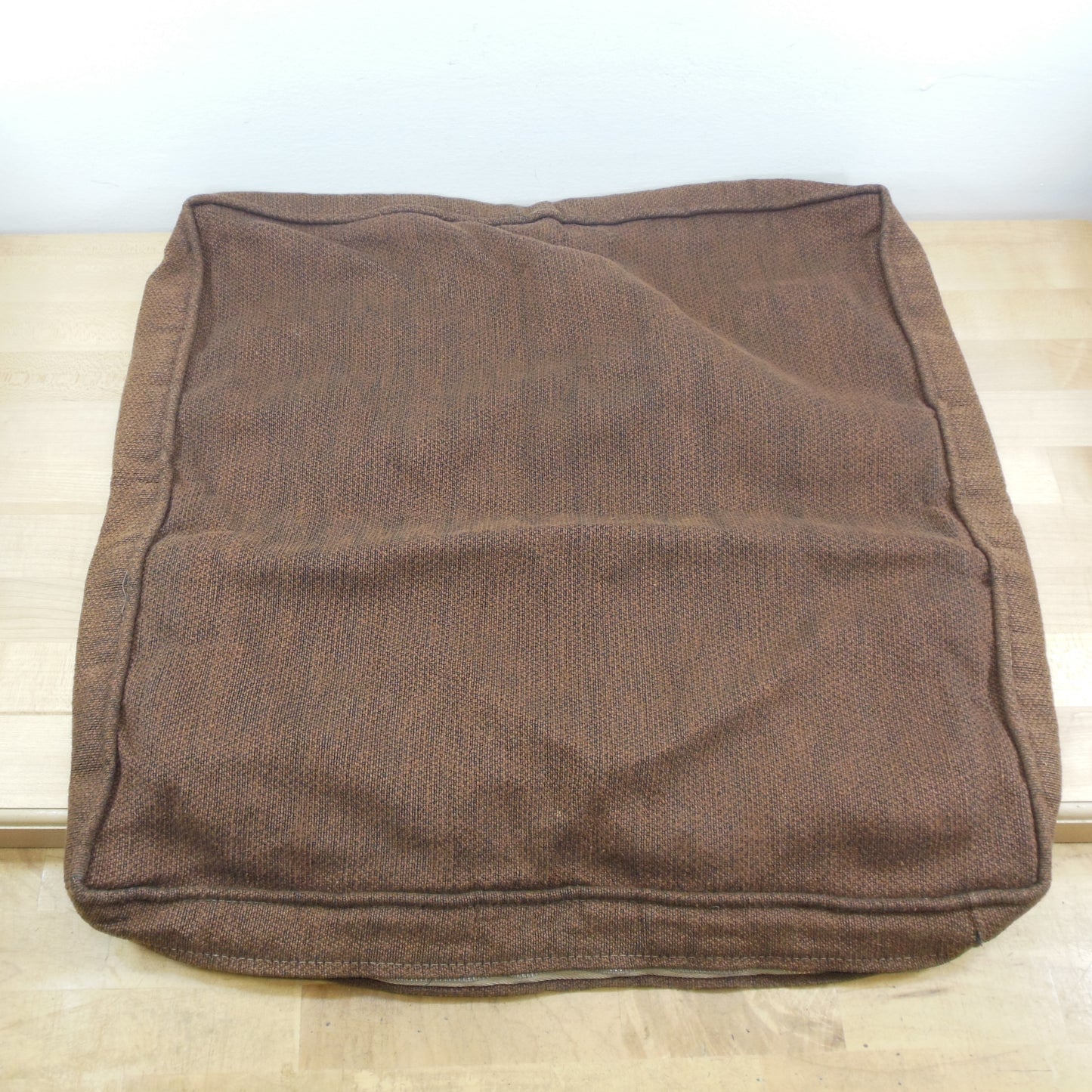 Discounted - Danish Modern 1960's Lounge Chair Box Cushion Slip Covers Orange Black Brown Strip used