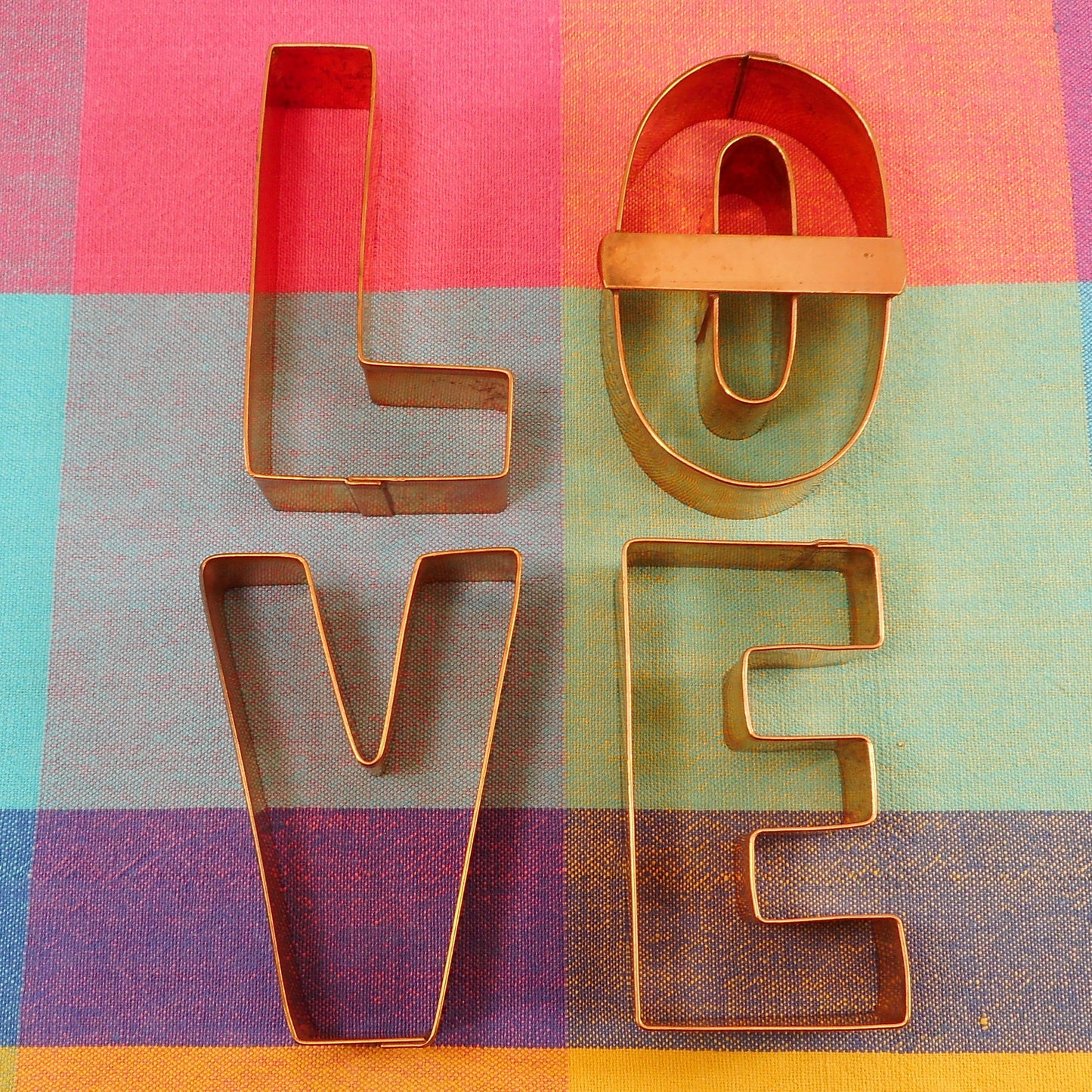 Brahman USA Copper Cookie Cutter - LOVE Letters
