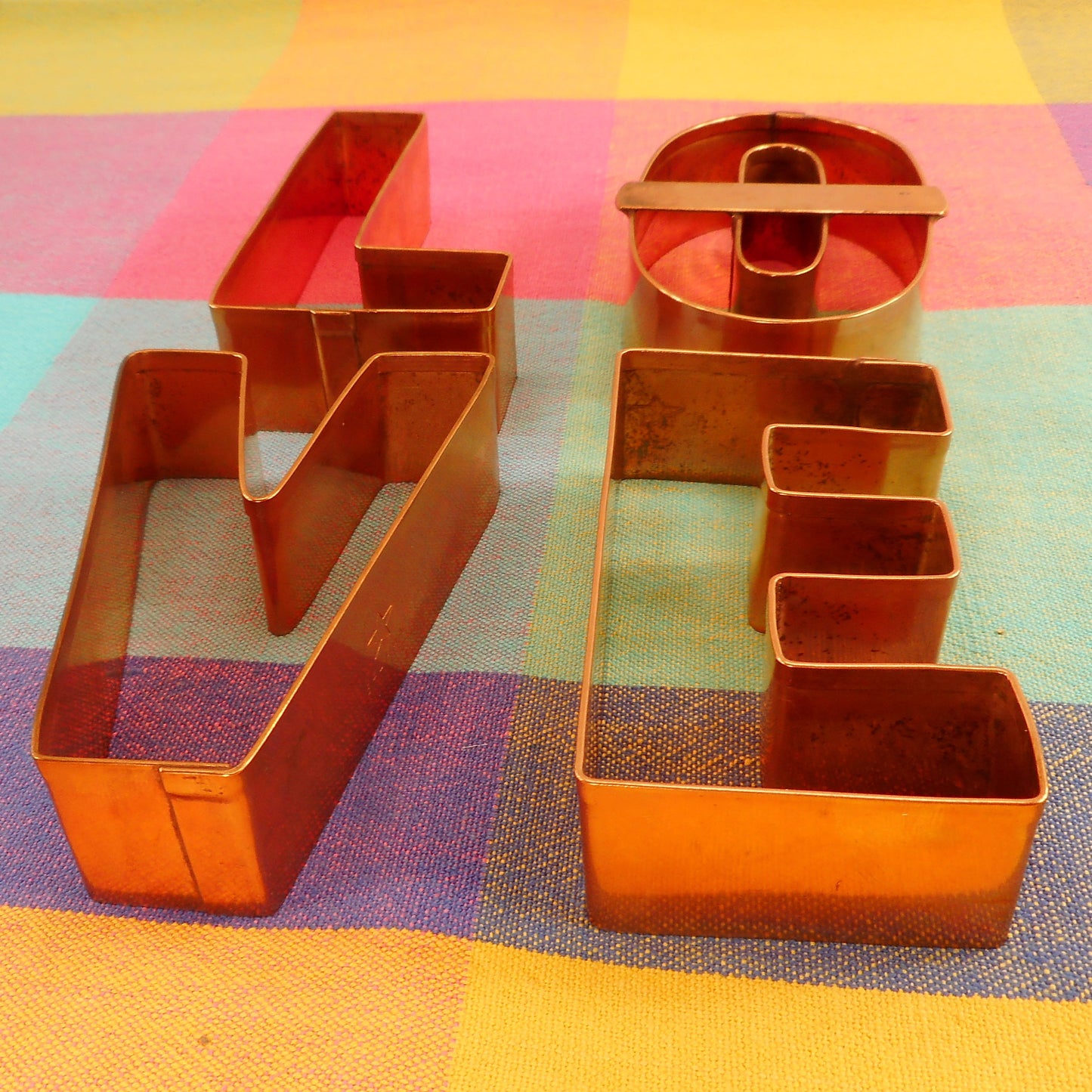 Brahman USA Copper Cookie Cutter - LOVE Letters Used