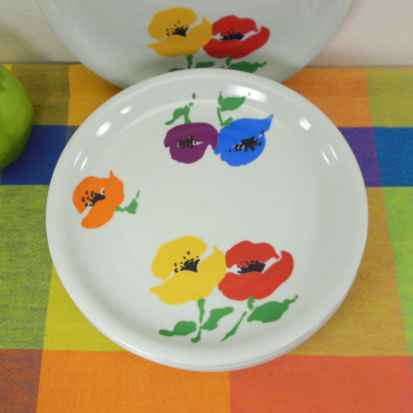 Block Harmony Portugal Jack Prince Chorus Flowers - 6 Salad Plates Vintage
