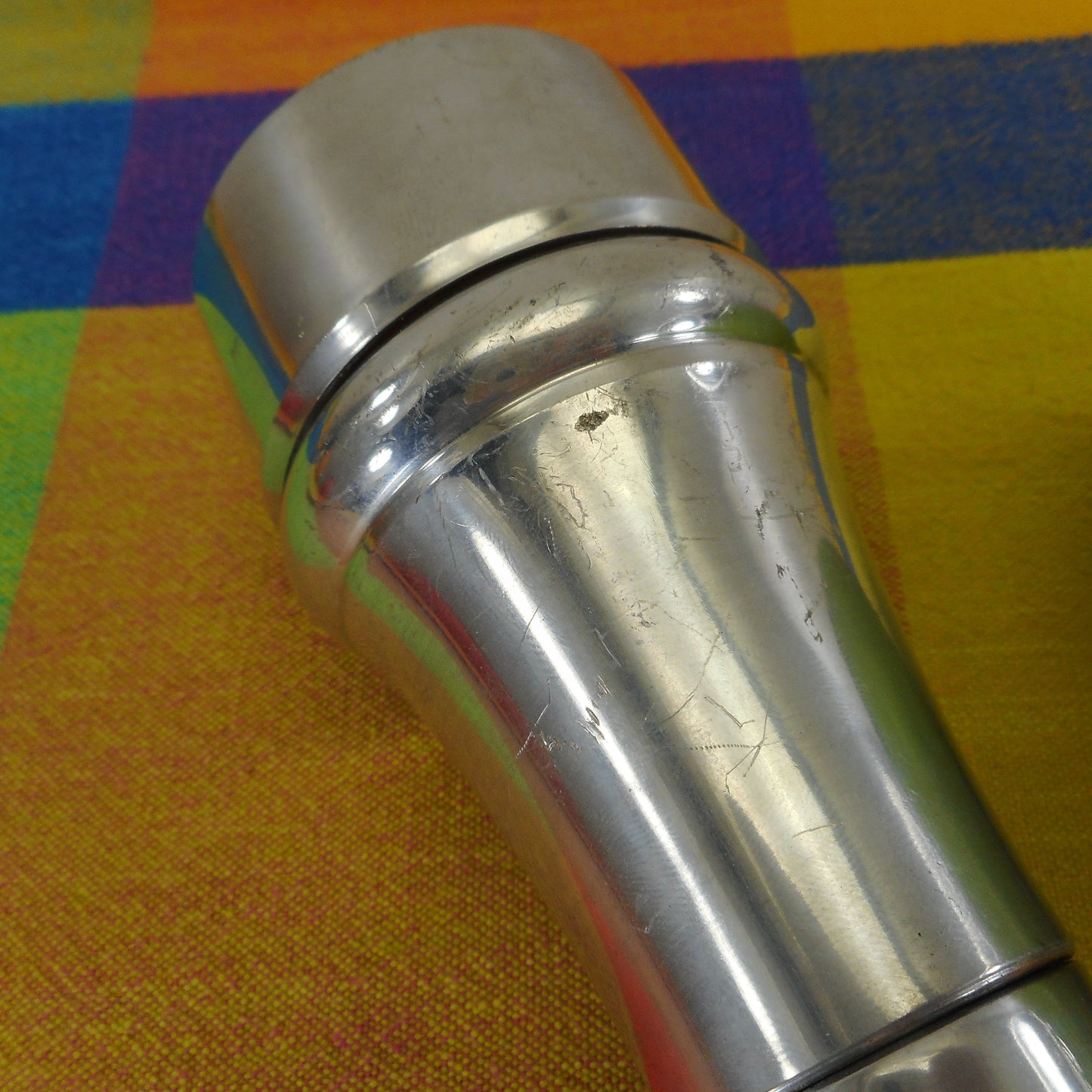 Spade Italy Pewter Pepper Mill Salt Shaker - Chivas Regal Knight Logo Scratch