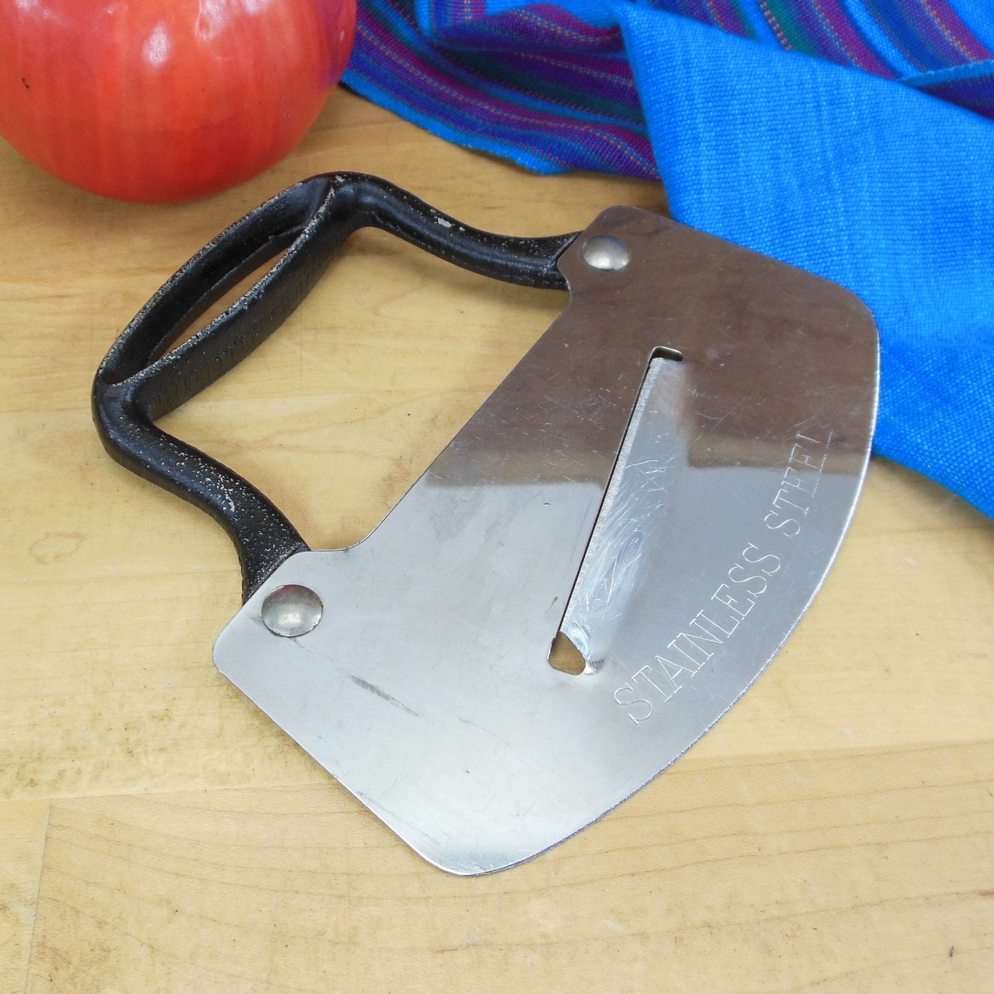 Unbranded Cast Aluminum Stainless Steel Chopper Planer Dough Cutter - D Handle