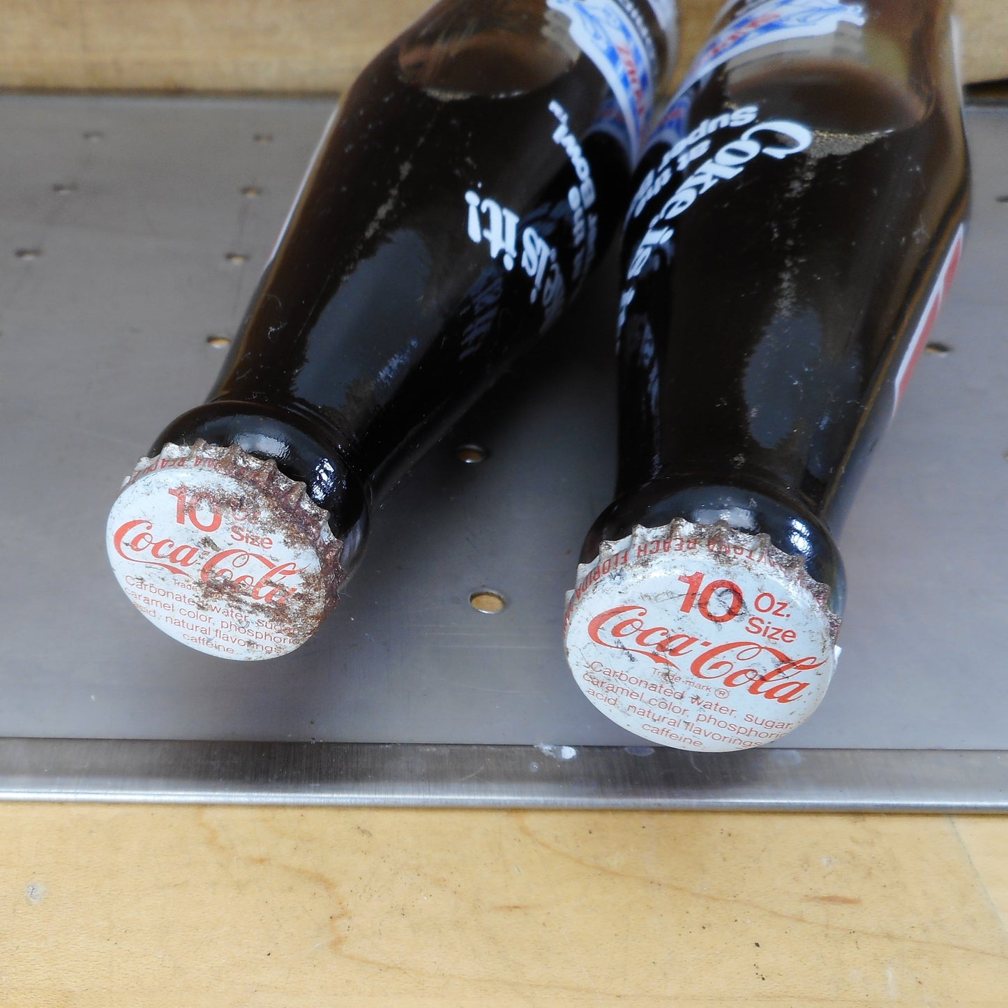 Coke Bottle Pair NFL Superbowl XVIII 1984 Tampa FL 10 Oz.