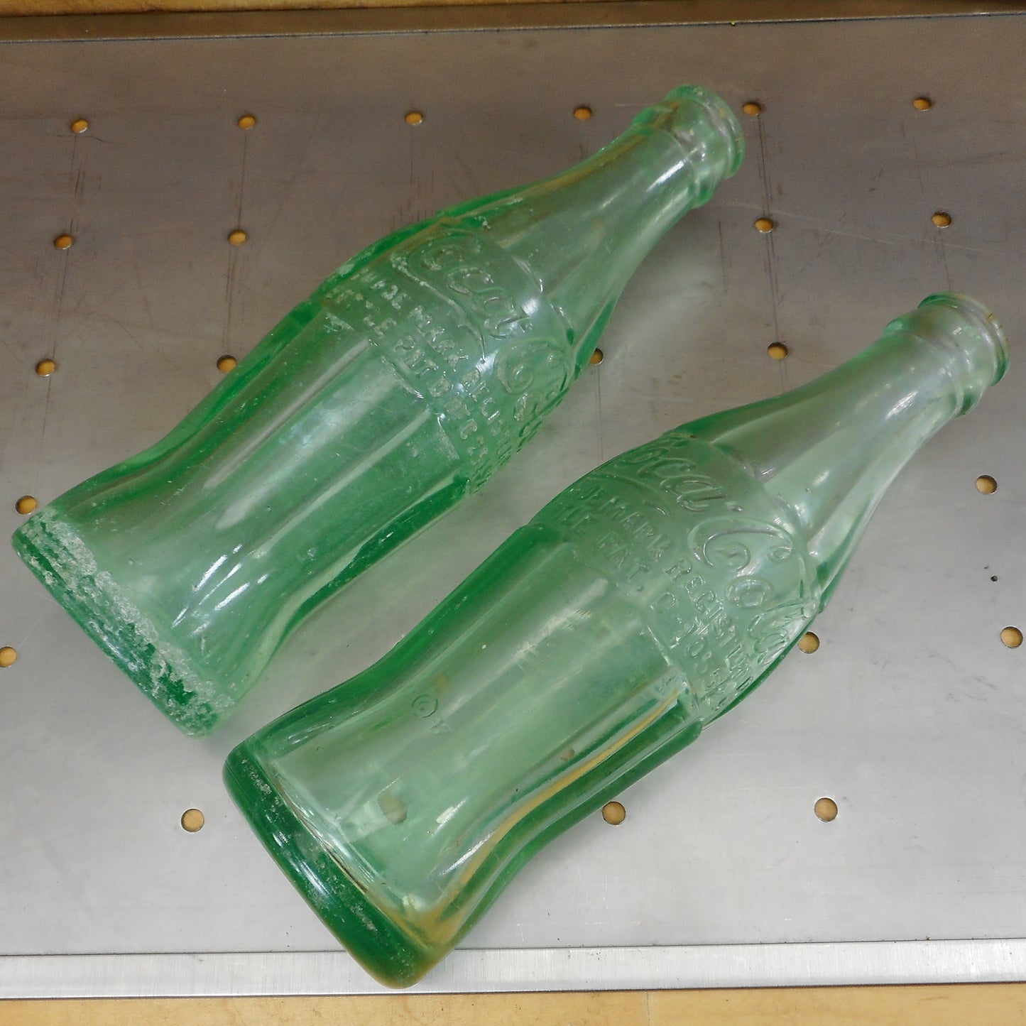 Coca-Cola Embossed 6 Oz. Bottles - Columbus GA & Marianna FL Vintage