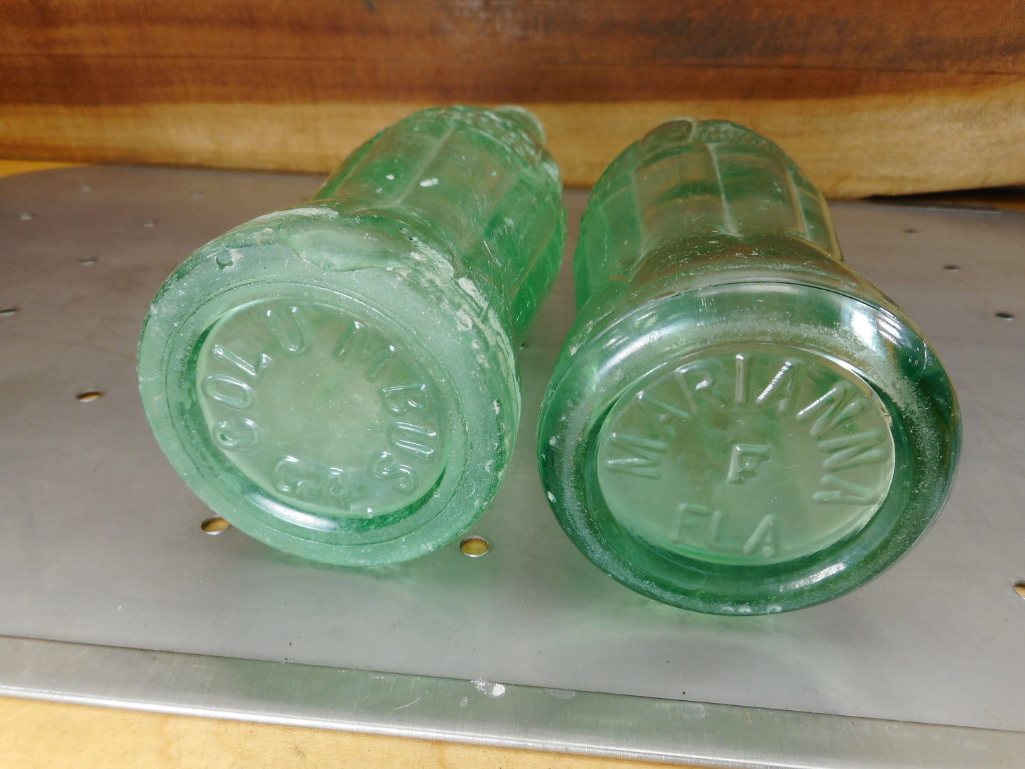 Coca-Cola Embossed 6 Oz. Bottles - Columbus GA & Marianna FL Used