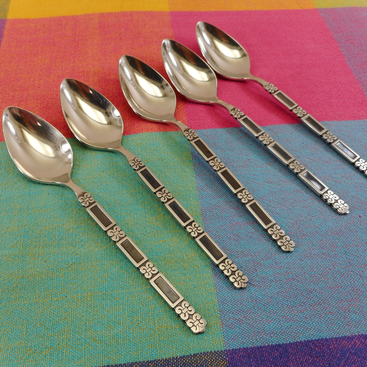 Oneida Community Stainless Flatware Madrid Black - 5 Teaspoons