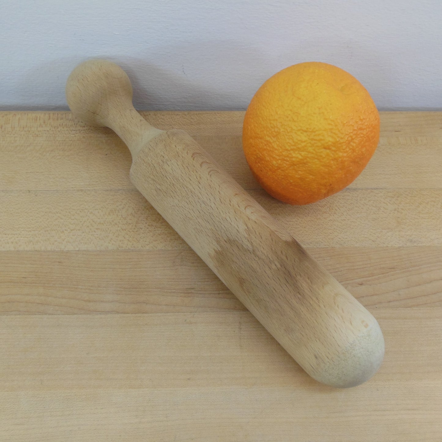 Wood Pestle for Ricer Food Sieve Press - Bull Nose 10.5" Vintage used