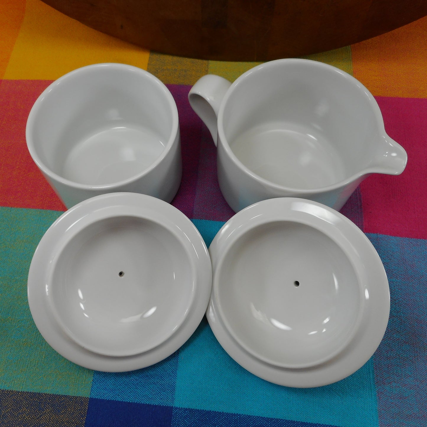 Dansk Bistro Christianshavn Green Creamer & Sugar Bowl Set used