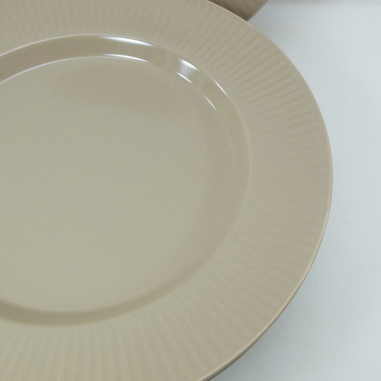 Dansk Japan Niels Refsgaard Unknown Pattern Brown Salad Plates Ribbed Fluted Vintage