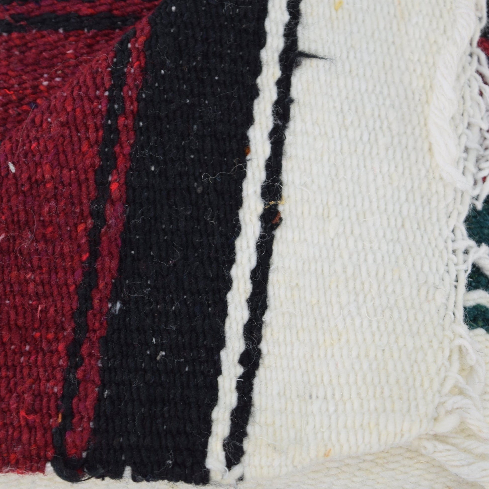 Cotton Rug Mexico Large 45" X 78"  Warrior Design Stripes from Estate heavy