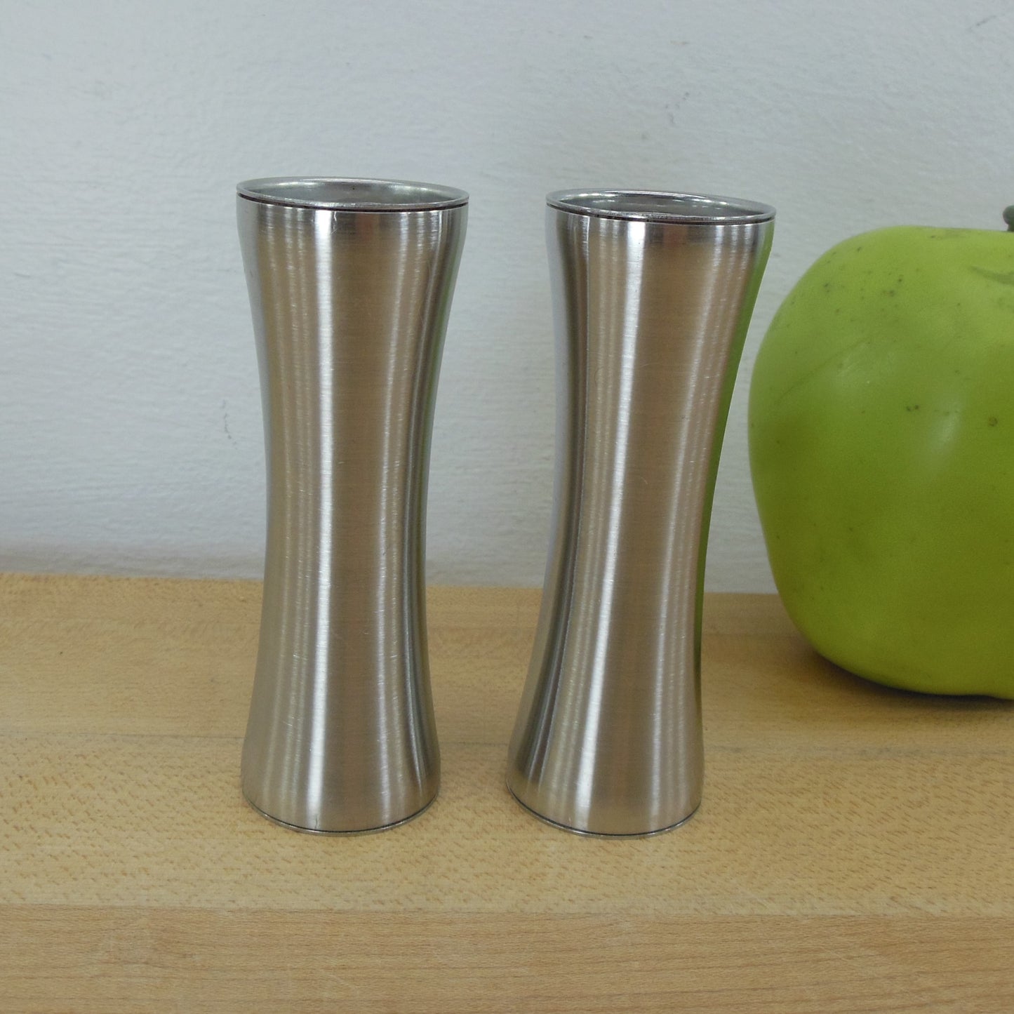 Foley USA MCM Stainless Salt & Pepper Shakers Hourglass