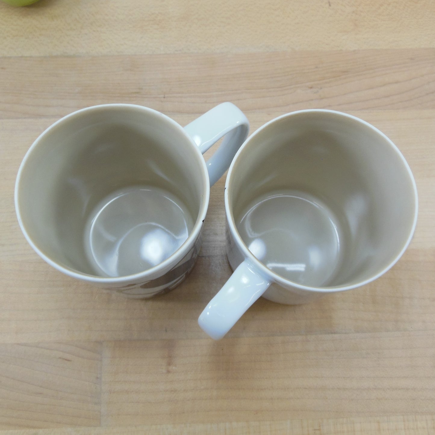 Fitz & Floyd 1979 Variations Mugs - Stork Crane Pelican Heron Vintage Used