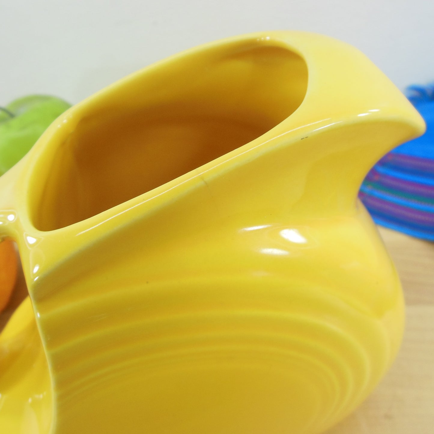 Fiestaware USA Vintage Cheery Yellow Small Juice Pitcher Used