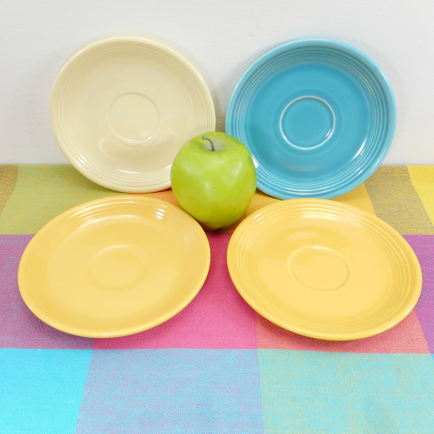 Fiestaware Genuine Vintage Saucer Plates 6-1/8"