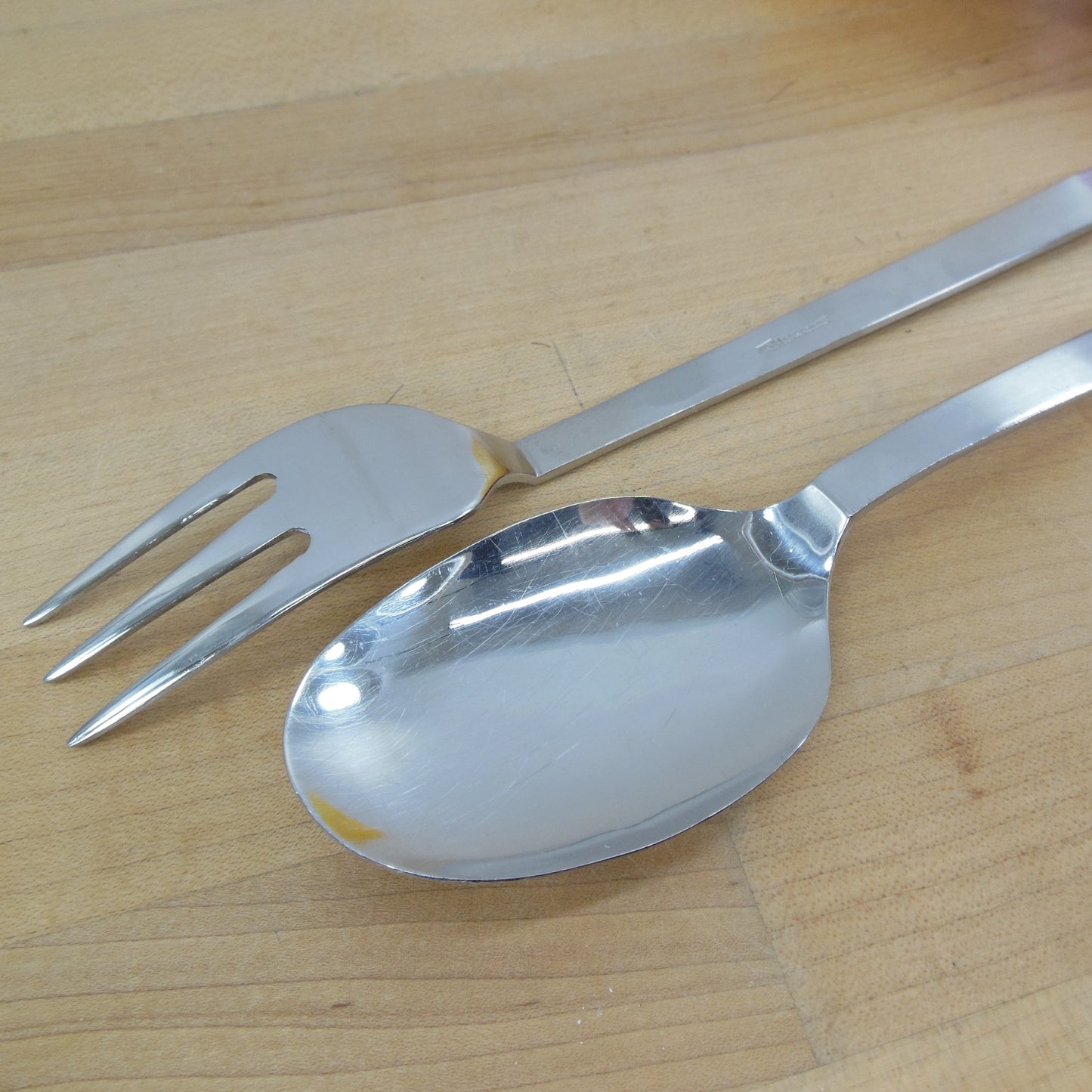 Becchetti Giacomo Inoxbeck Daniela Stainless Serving Spoon Fork Vintage used