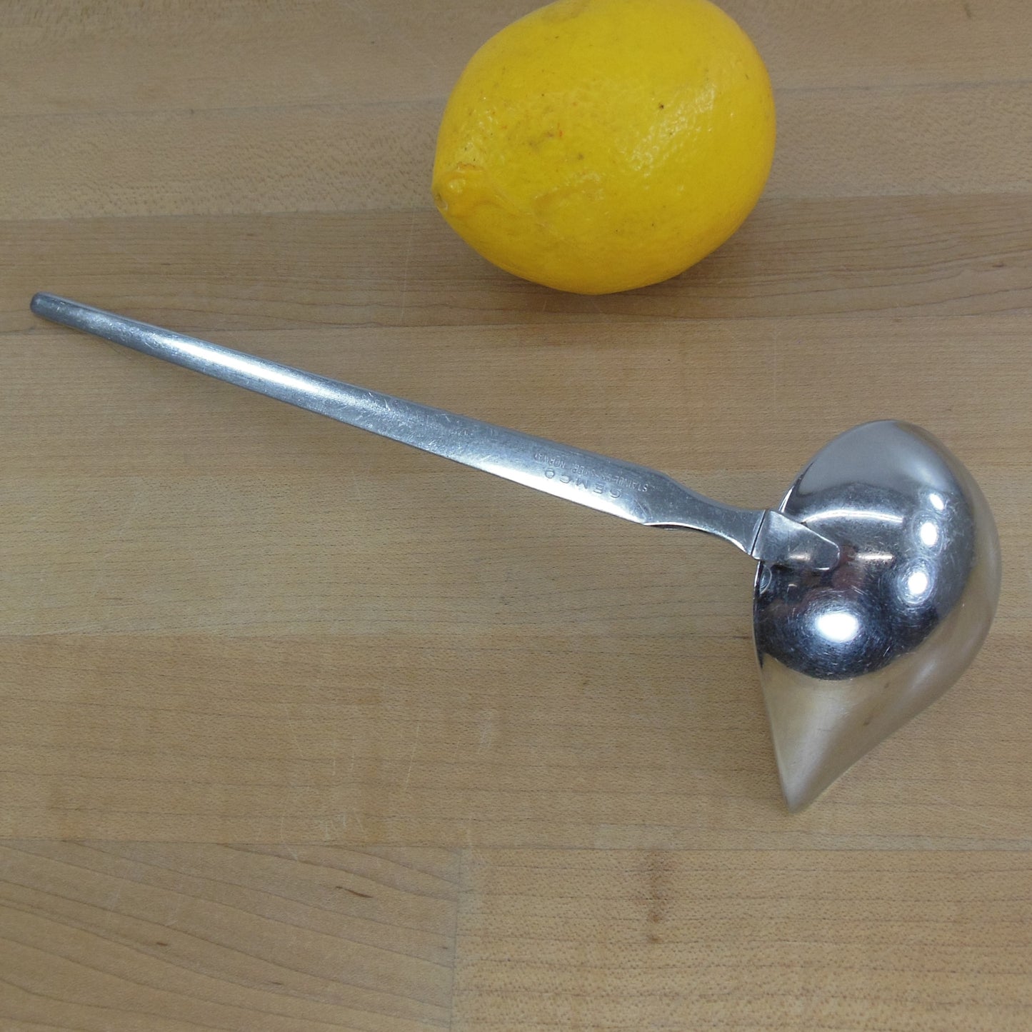 GEMCO Norway Stainless Ladle with Pour Spout MCM Vintage Used