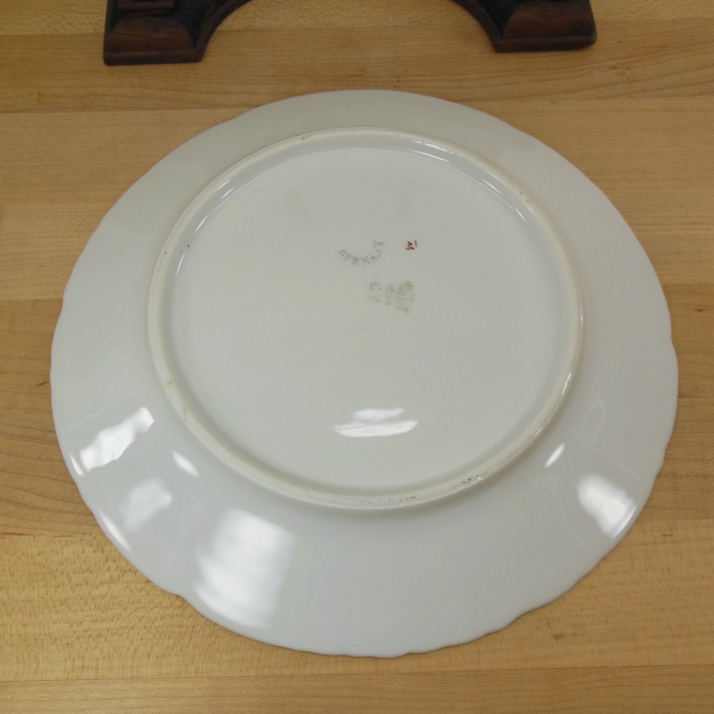 Carl Tielsch Germany Antique Porcelain Game Bird Plate Cherry Border Gold Trim