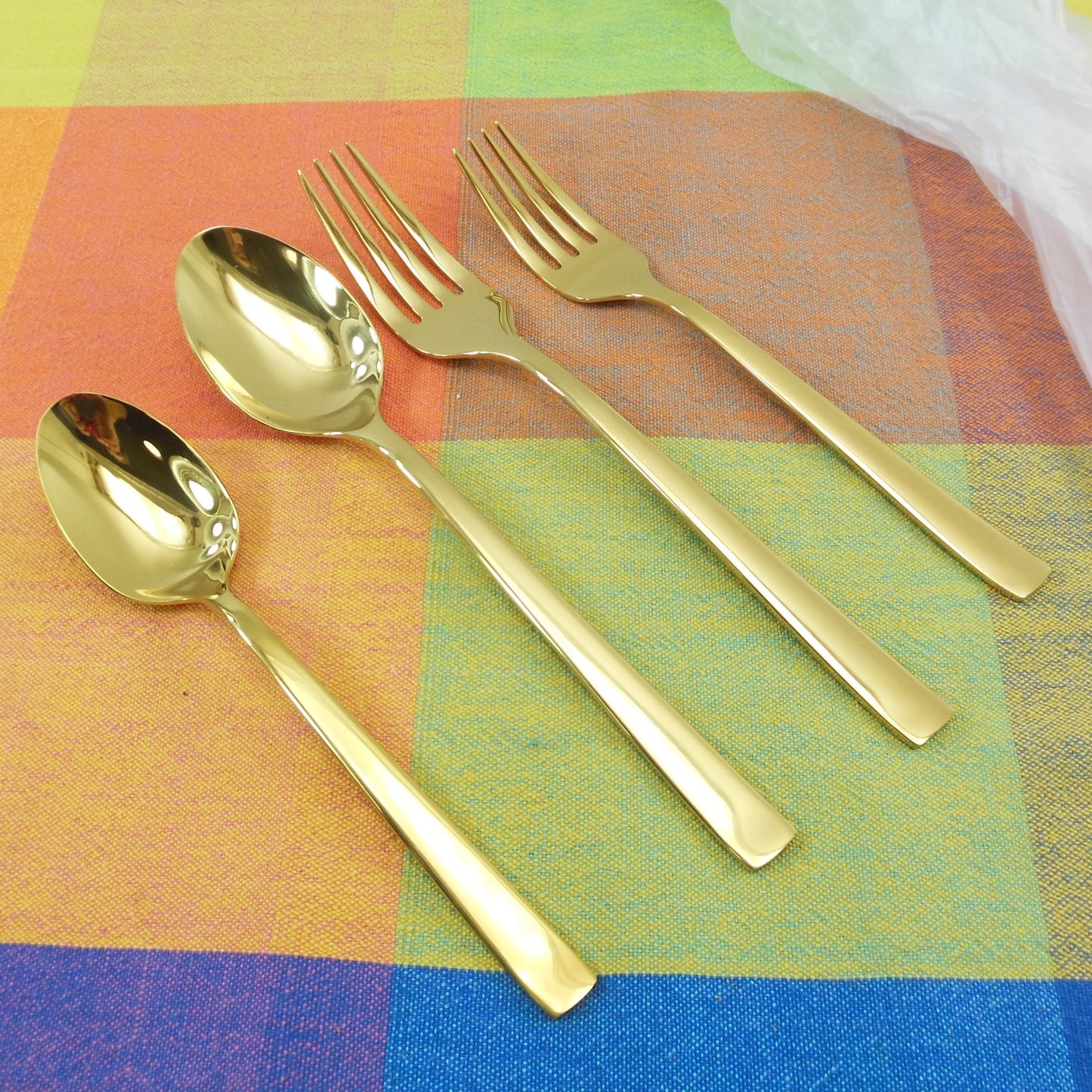 Cambridge Silversmiths Beacon Gold Shiny Forks Spoons