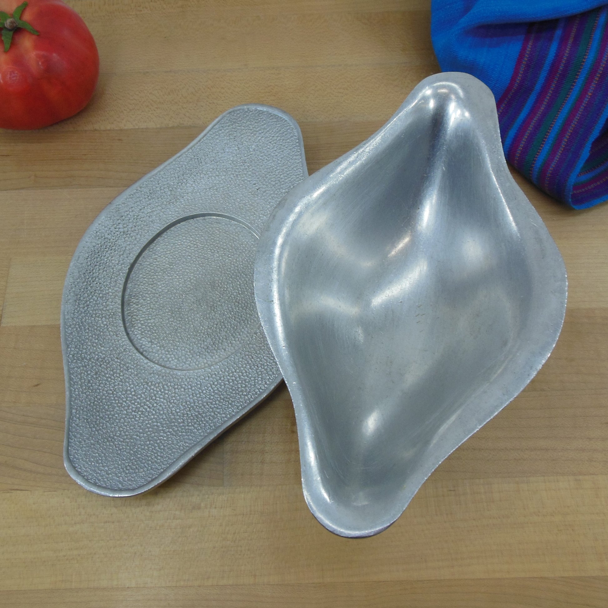 Guardian Service Ware Aluminum Gravy Boat Bowl Underplate Vintage Used