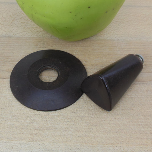 Hoover Electric Skillet Replacement Lid Knob Brown Bakelite