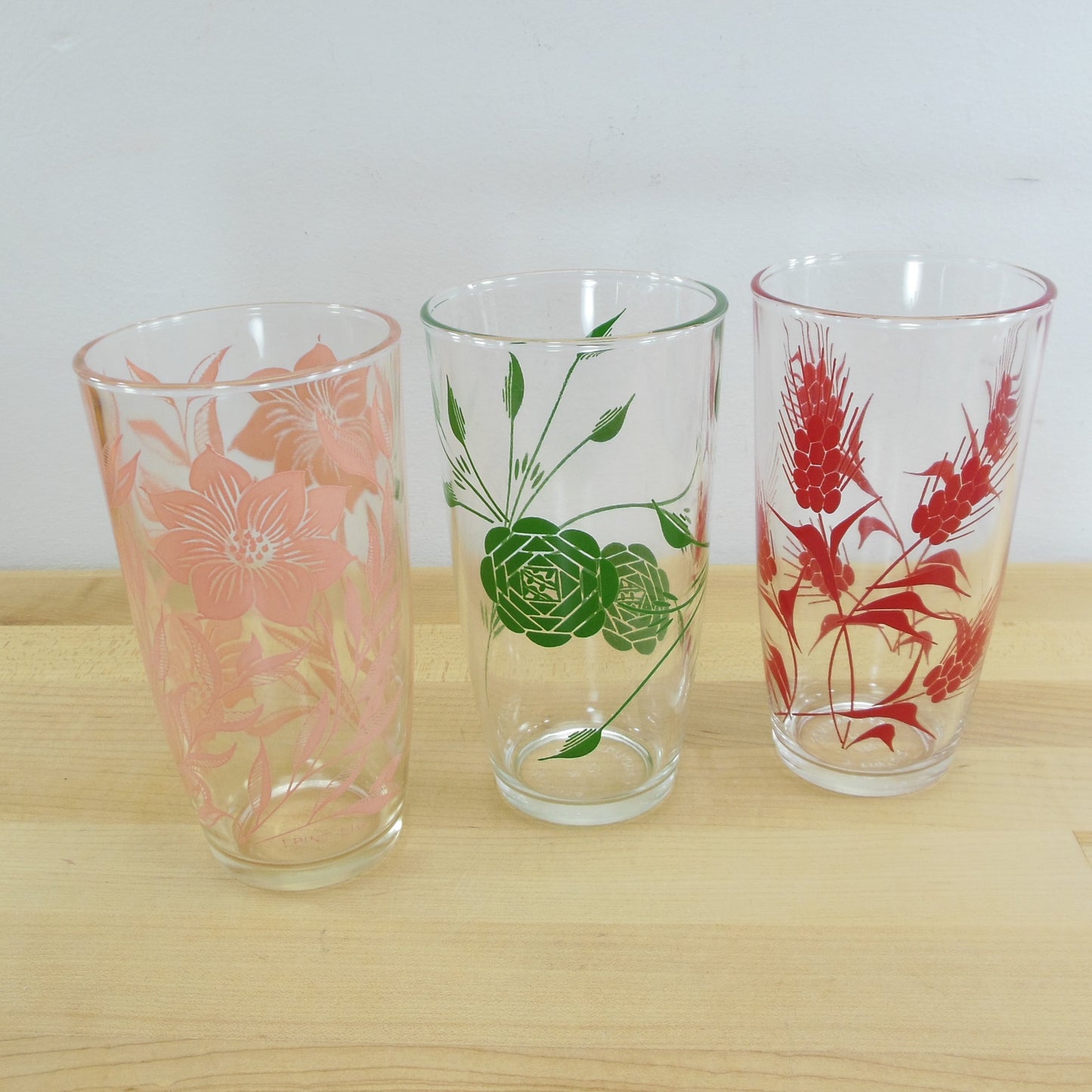 Hazel Atlas Swanky Swig 1 Pint Sour Cream Glass Tumbler - Your Choice
