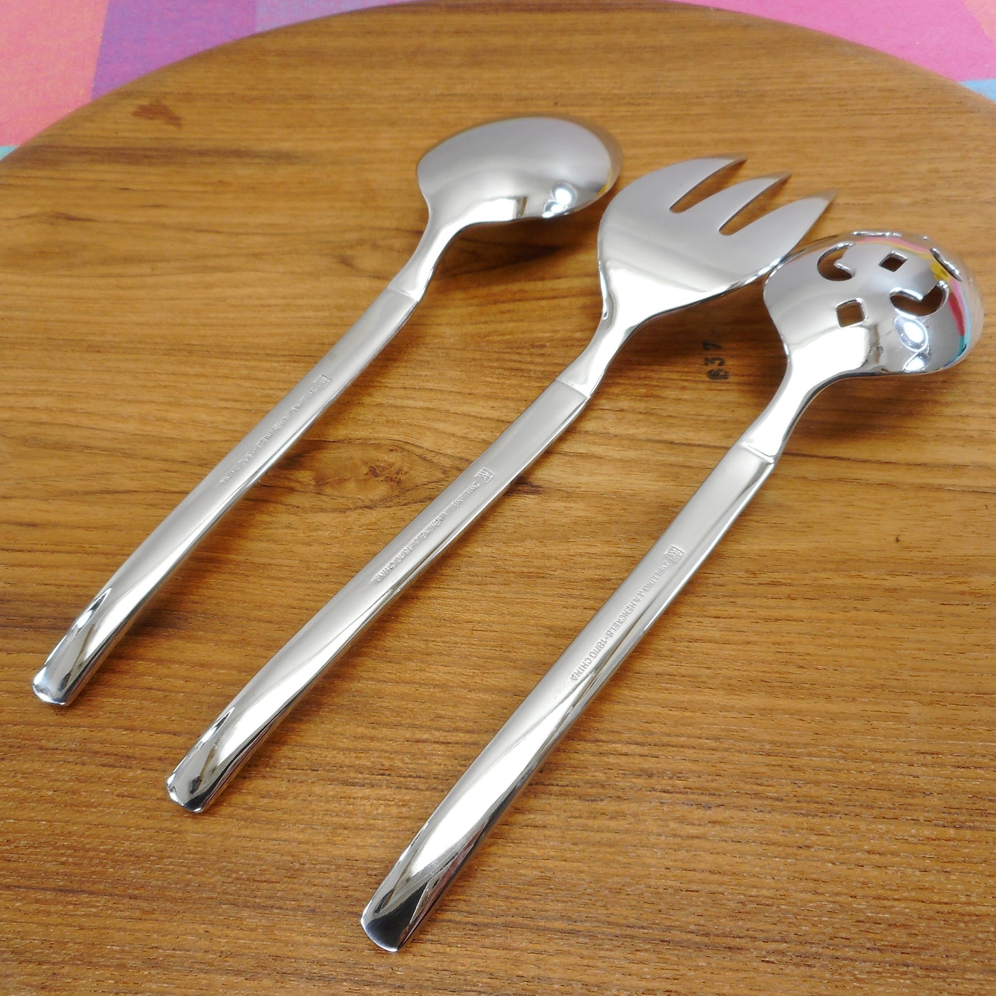 J.A. Henckels Opus Stainless Servings Spoons Cold Meat Fork used
