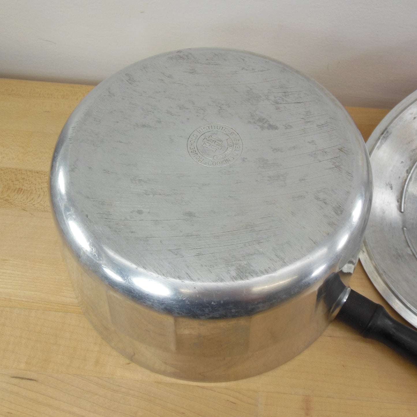 Household Institute USA Aluminum 5 Quart Saucepan & Lid Vintage