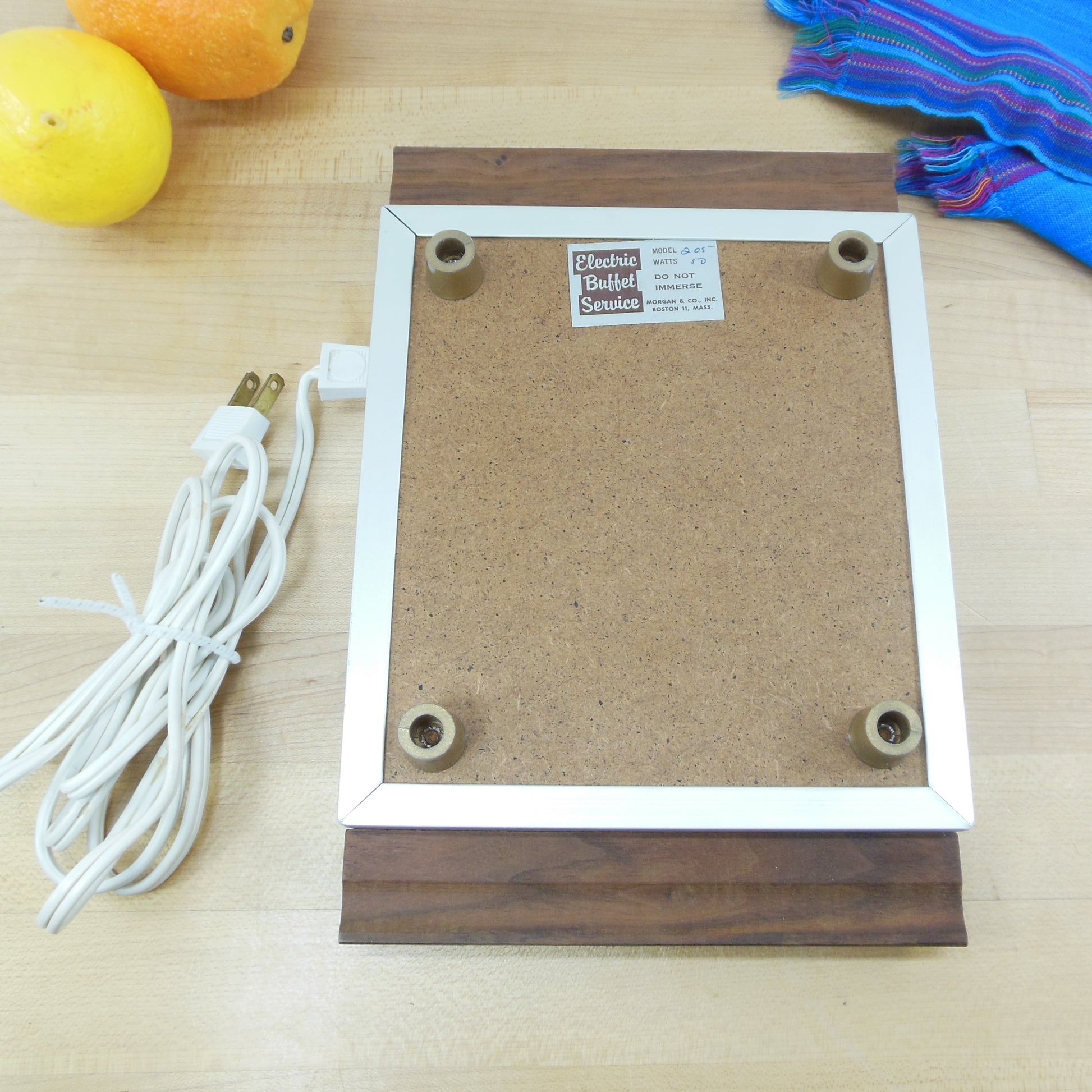 Morgan & Co. Boston Electric Buffet Service Hot Plate Warmer Model 205 Used