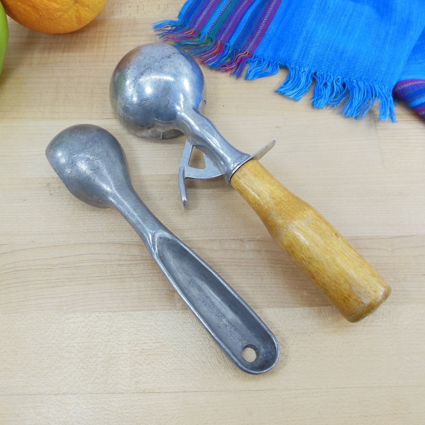 Peerless and Nuroll Ice Cream Scoops Vintage Used