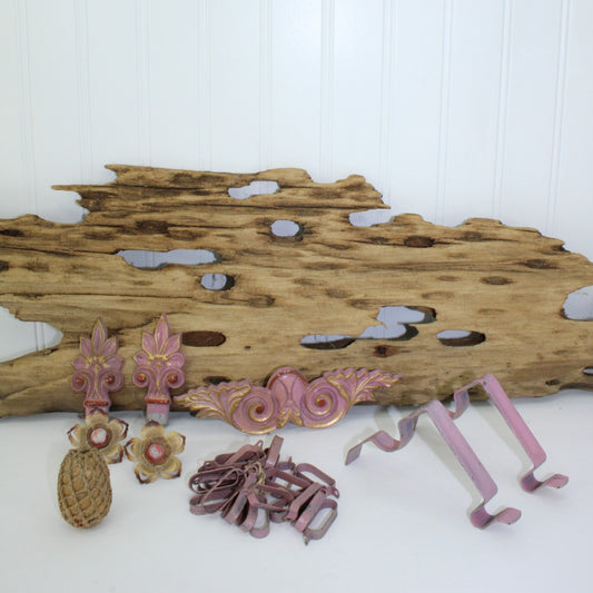 Collection Metal Curtain Hardware Vintage Antique Metal Rings Rod Holders Decorations