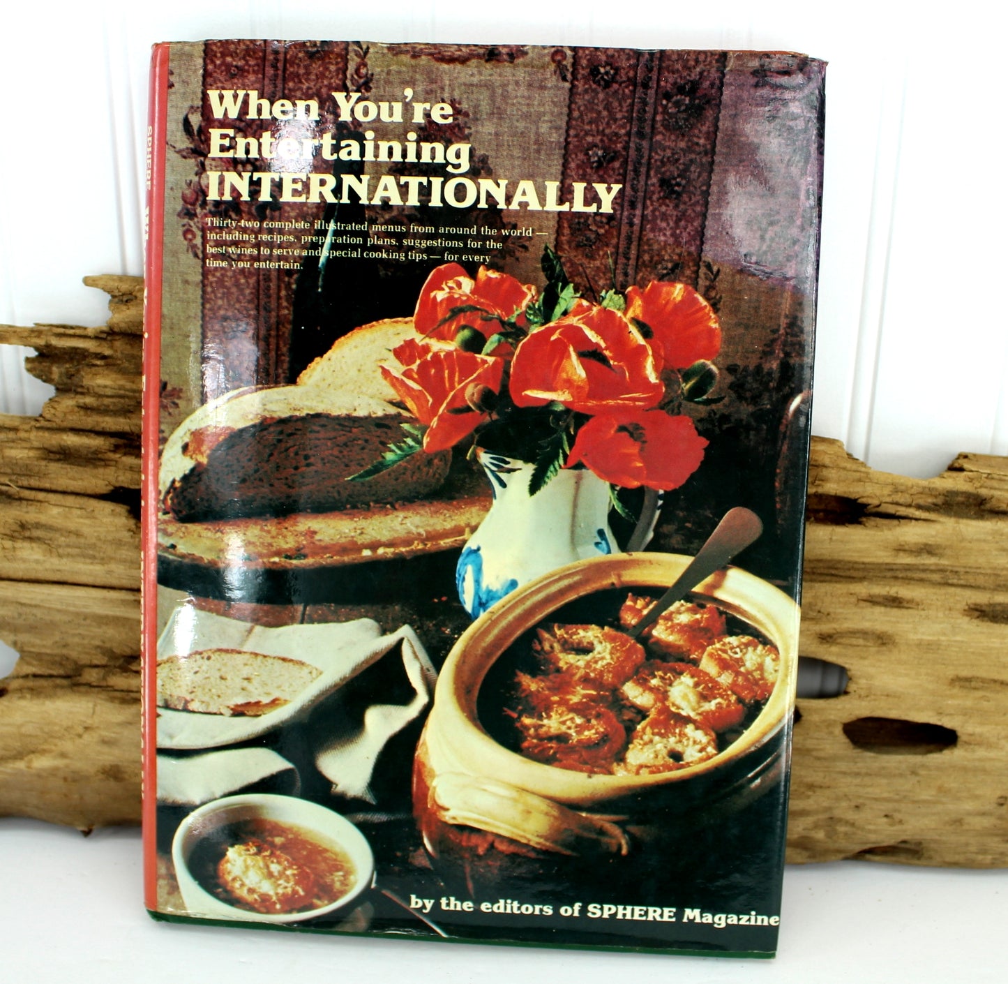 Vintage Cookbook Entertaining Internationally 1977 International Party Event 32 Menus Sphere Magazine