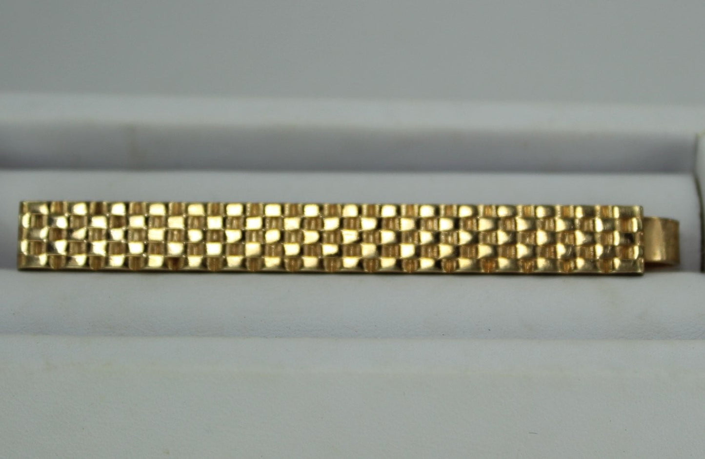 Vintage Kreisler Tie Bar Money Clip Dimensional Woven unique
