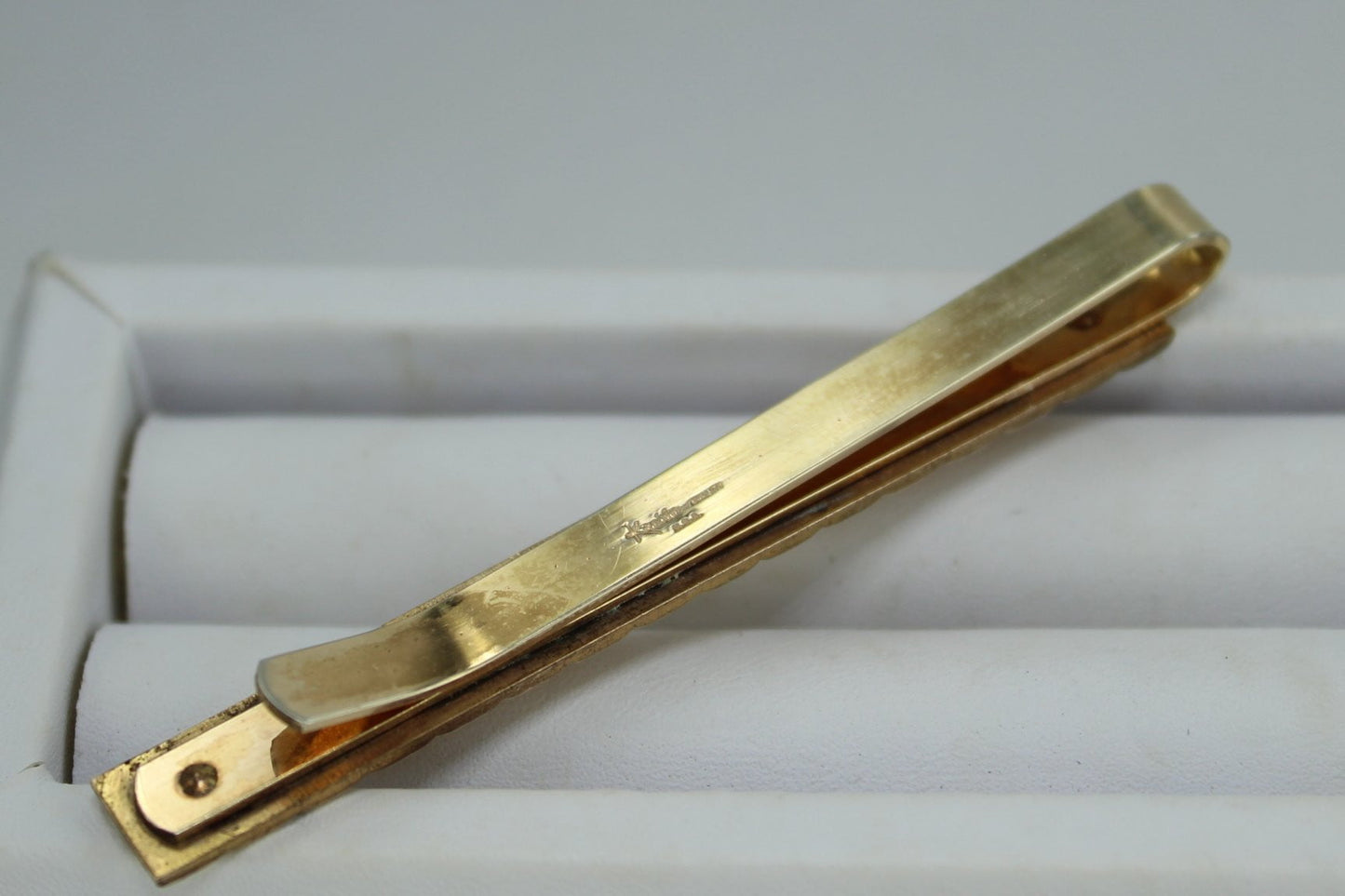 Vintage Kreisler Tie Bar Money Clip Dimensional Woven heavy