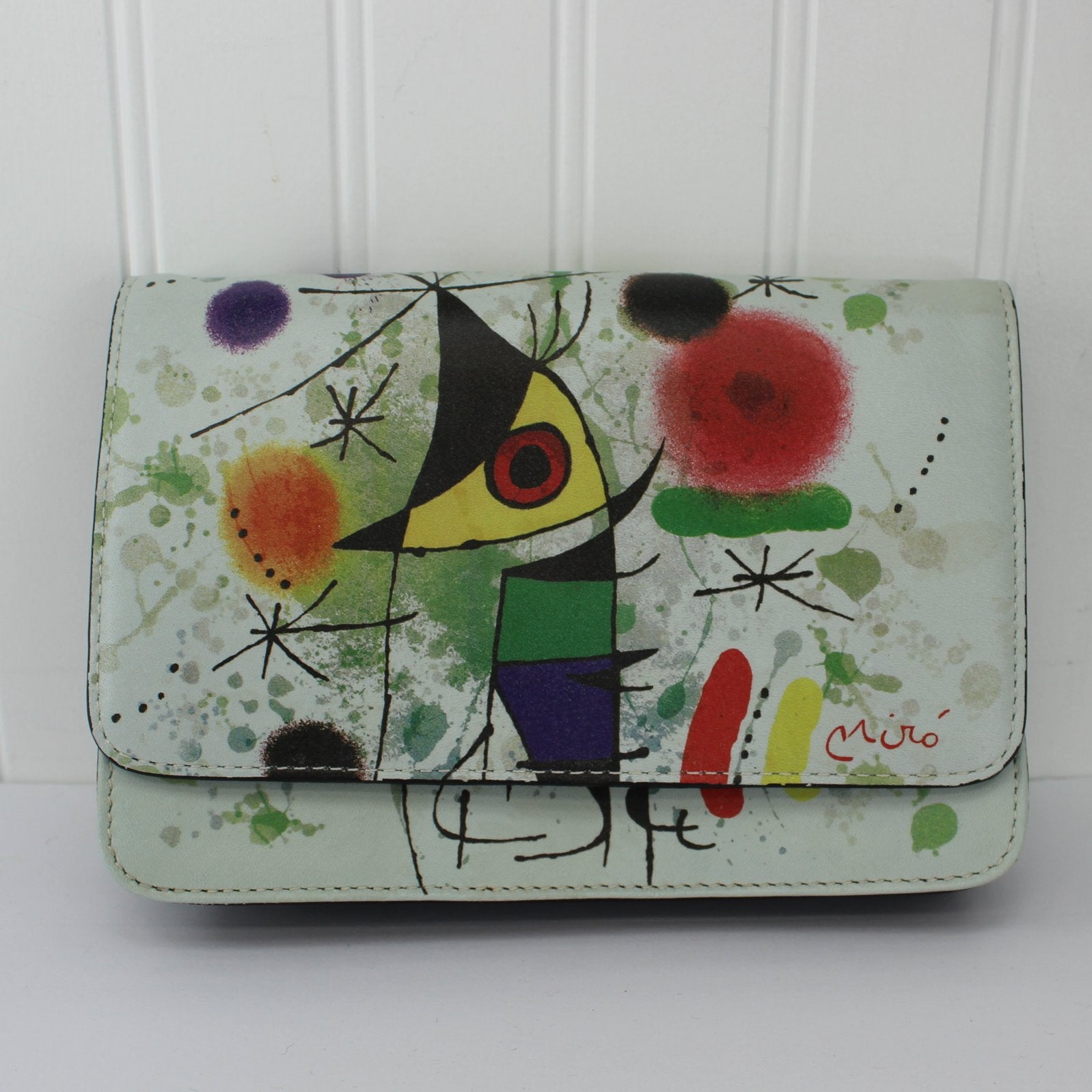 Icon Los Angeles Clutch Purse Miro Singing Fish Design New Unused