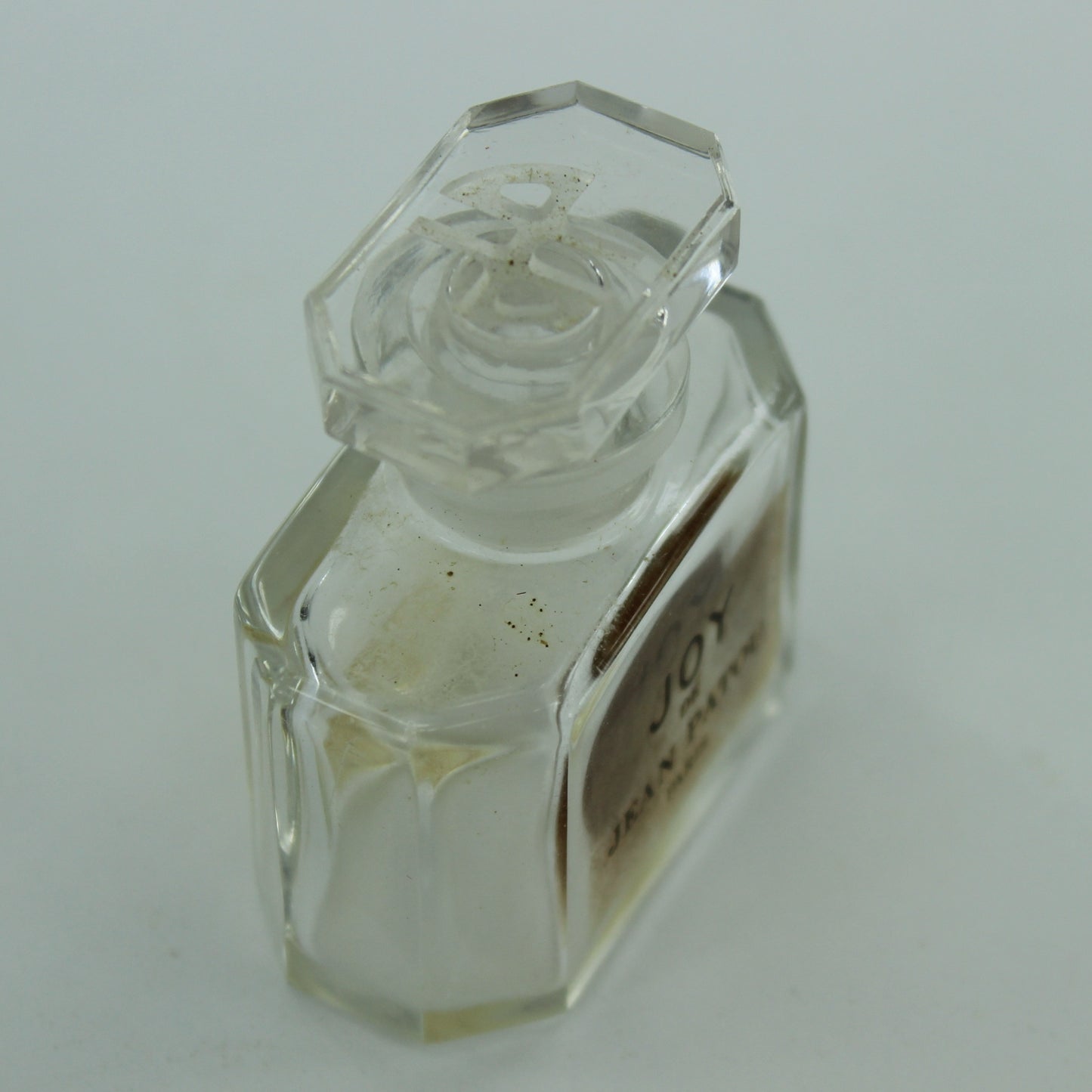 Jean Patou Joy Vintage Empty Bottle in Box HP Stopper Pochet Courval lovely bottle for reuse