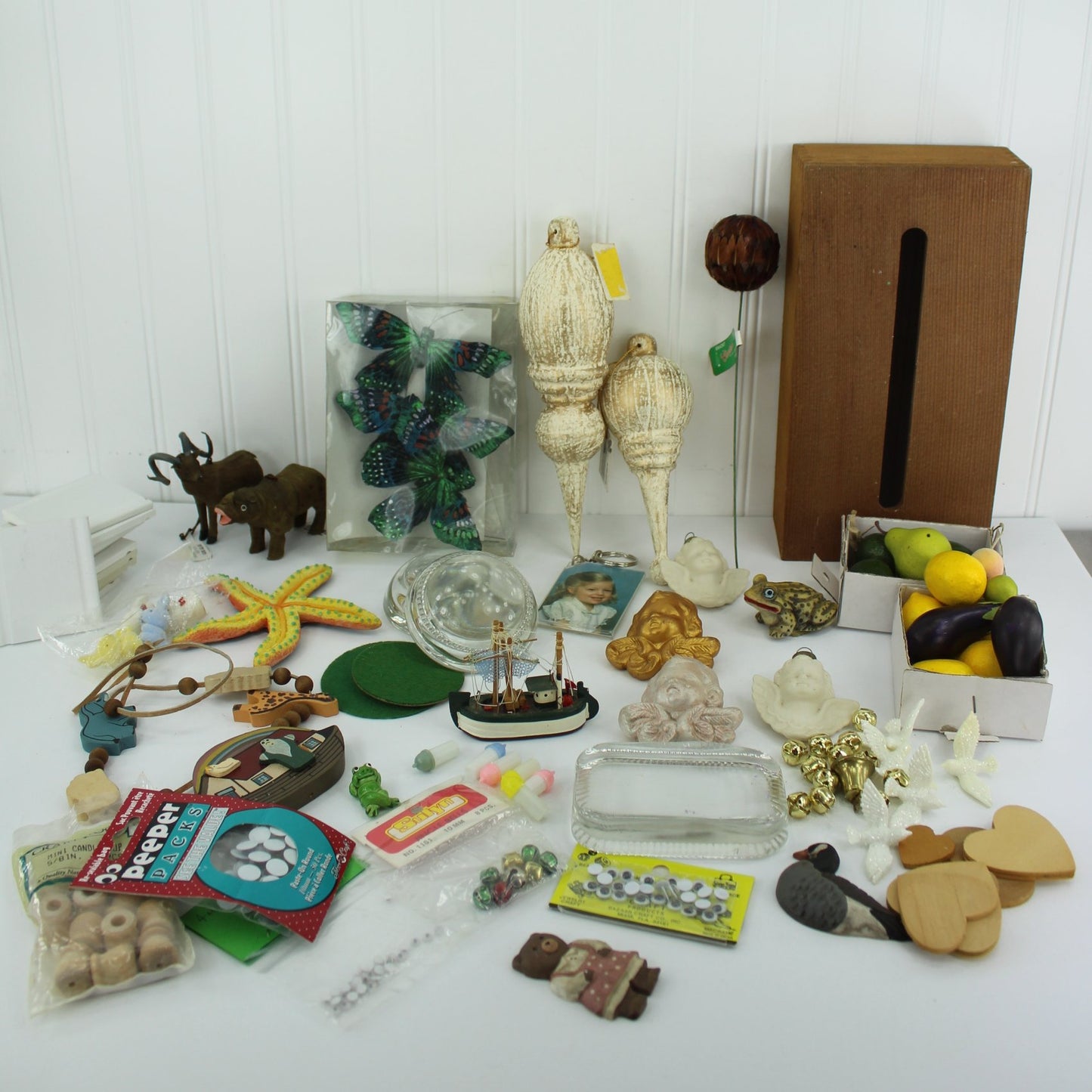 Collection Craft Items Animals Fruit Beads Angels Estate Variety