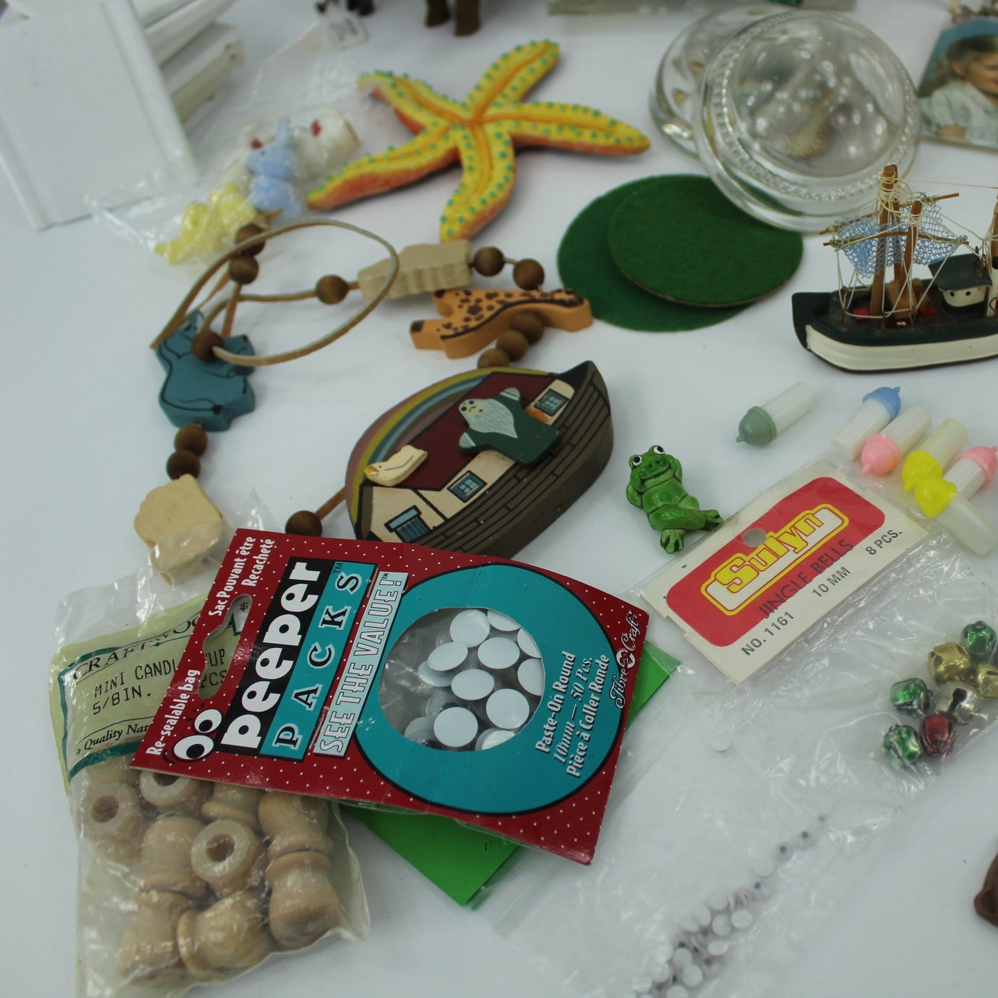 Collection Craft Items Animals Fruit Beads Angels Estate Variety african animals