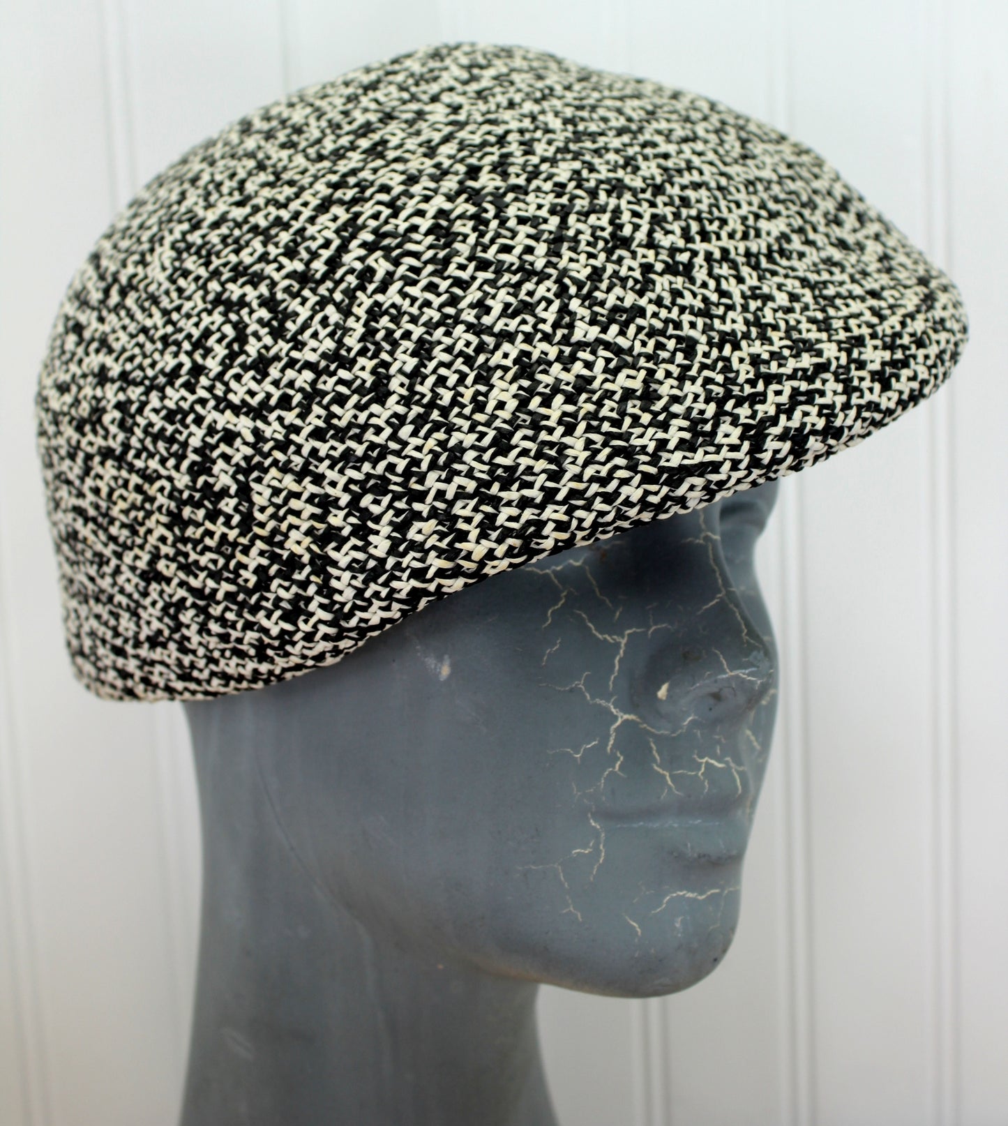 Cubavera Handsome Cap Flat Paperboy - Vintage Woven Salt Pepper gender neutral