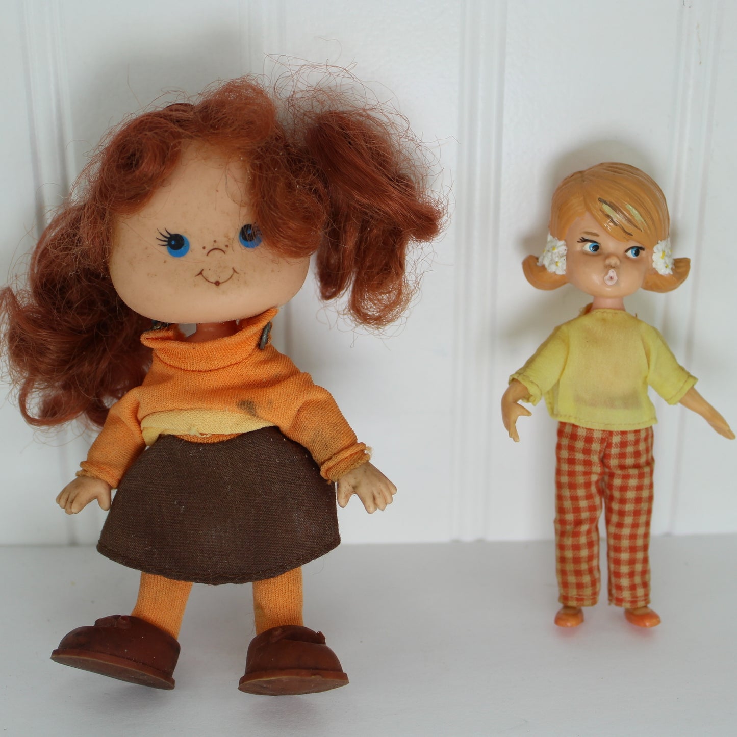 Collection 2 Small Dolls Jelly Bean Cindy 1965 Hasbro Dolly Darling