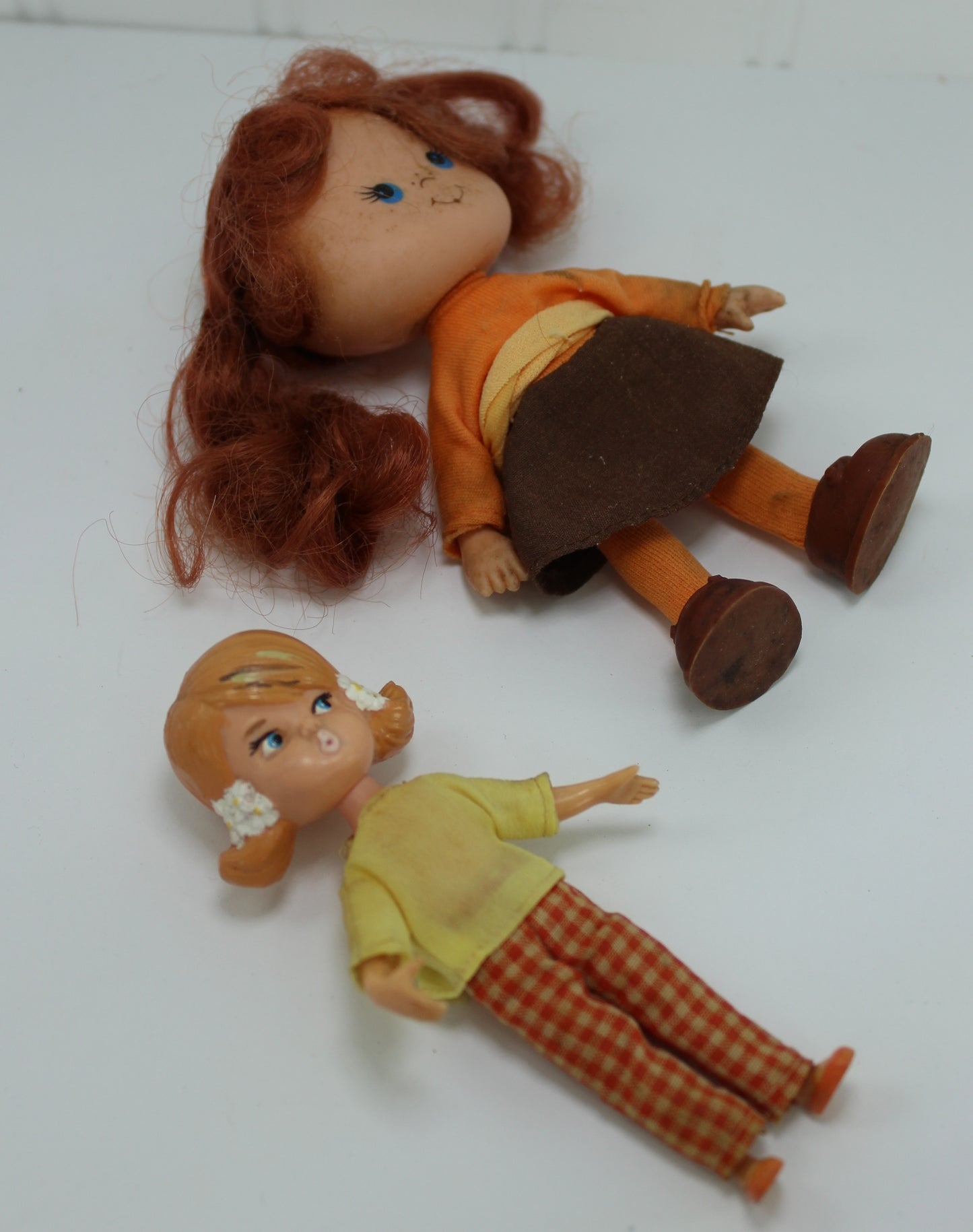 Collection 2 Small Dolls Jelly Bean Cindy 1965 Hasbro Dolly Darling childhood memories 1965 1981