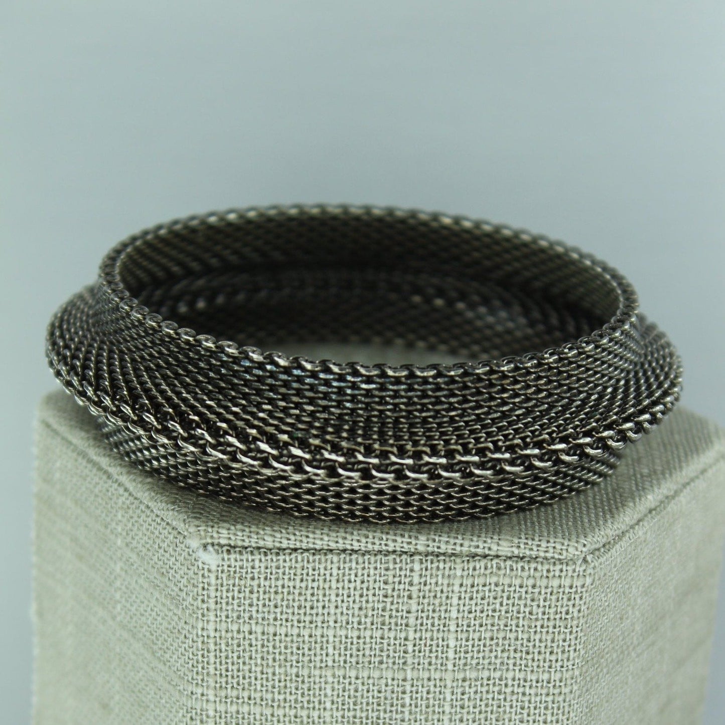 Wire Mesh Bracelet Handsome Dark Metal Bangle