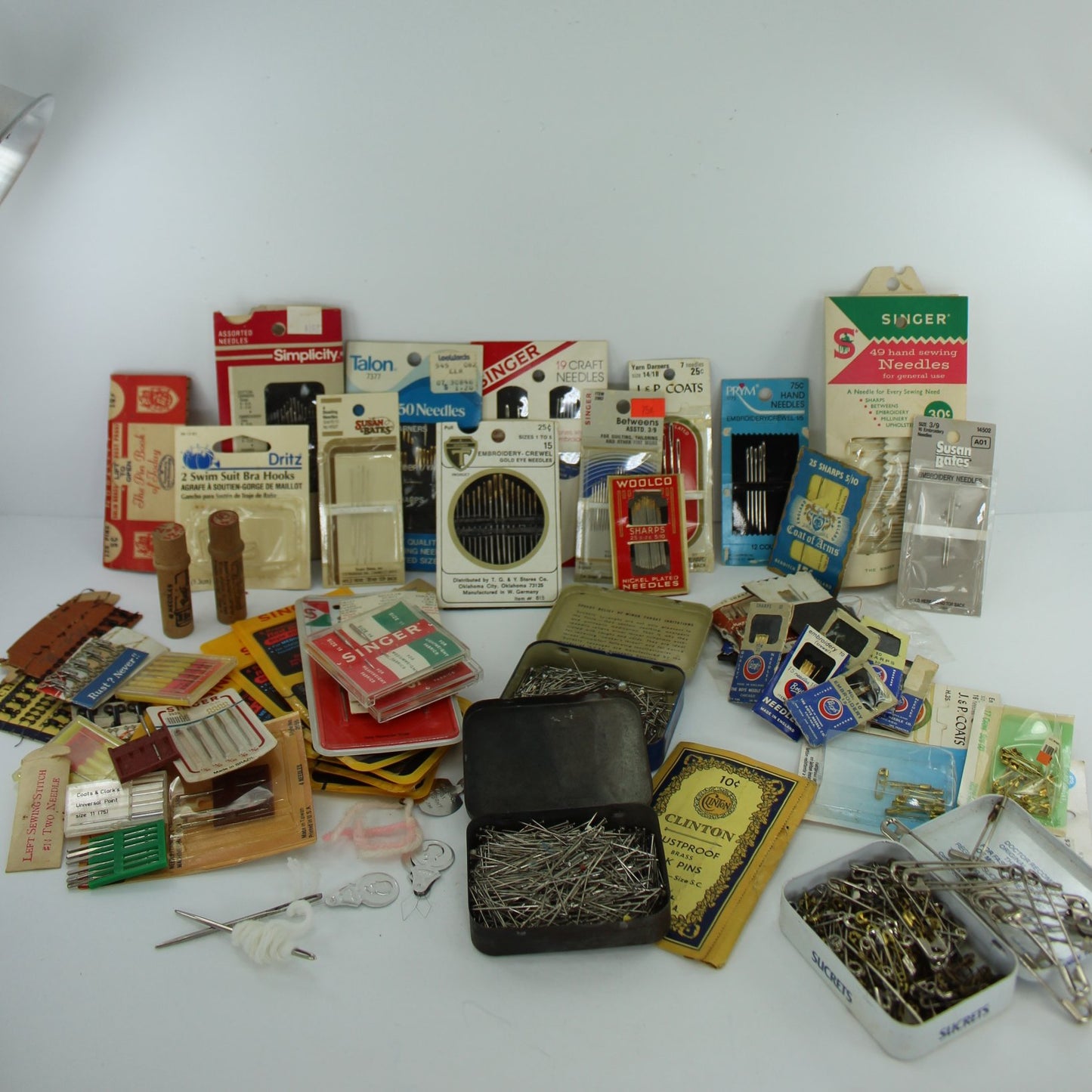 Lot Collection Sewing Basics Pins Hand Craft Needles Machine Needles Safety Pins