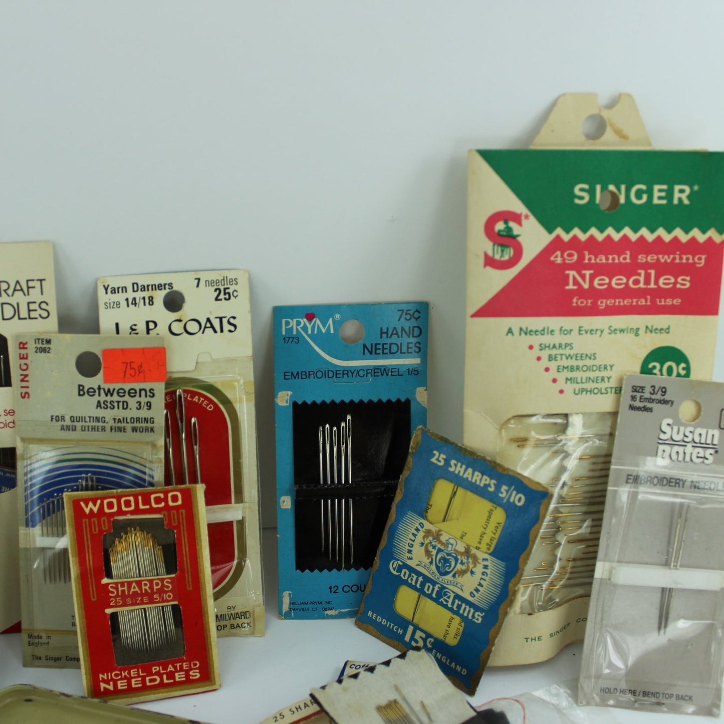 Lot Collection Sewing Basics Pins Hand Craft Needles Machine Needles Safety Pins prym j p coats